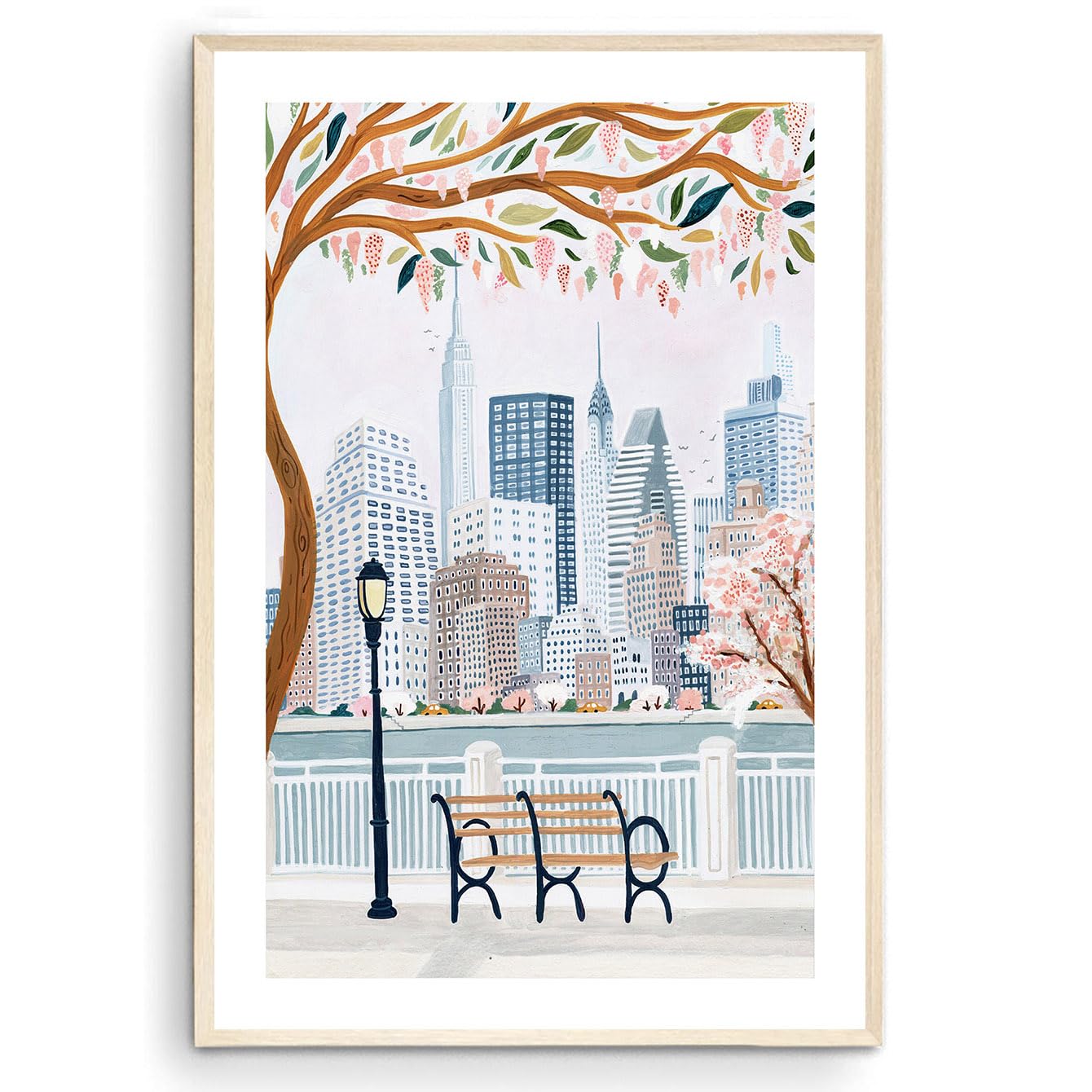 New York Art Print, Nyc Poster, Nyc Skyline, America Art Print, New York Poster, New York Gift, New York Decor, Travel Poster, H