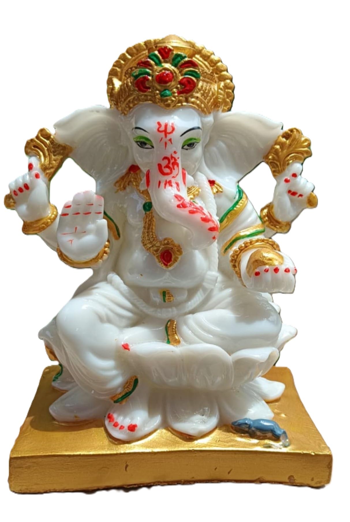 Ani Divine Marble Ganesh Idol | Vinayaka Statue | Ganpati Murti | Ganesha Idol For Home Decor | Ganpati Idol For Diwali Decorati
