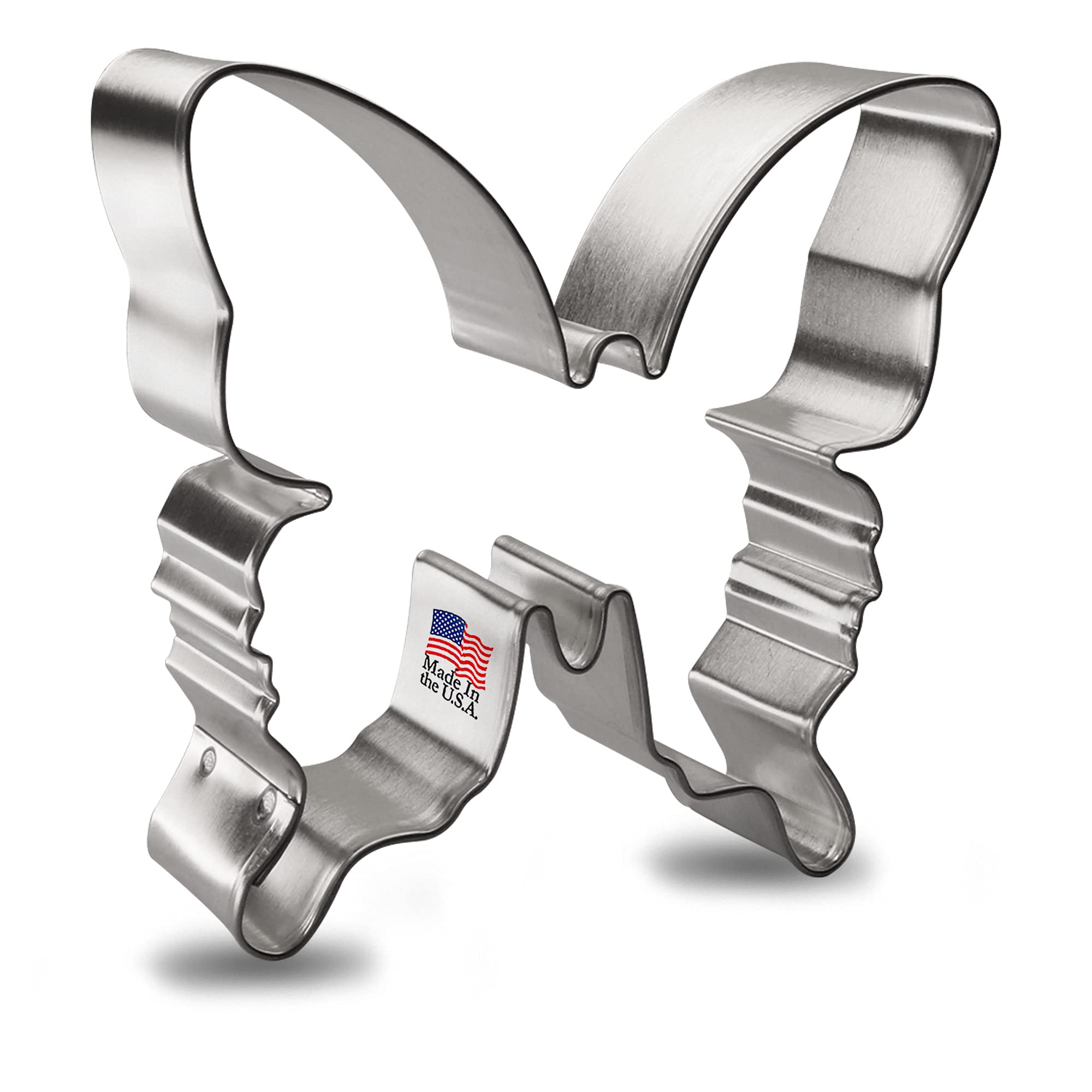 Butterfly Tin Cookie Cutter - Foose Cookie Cutters - Us Tin Plate Steel (4.5 Inch)