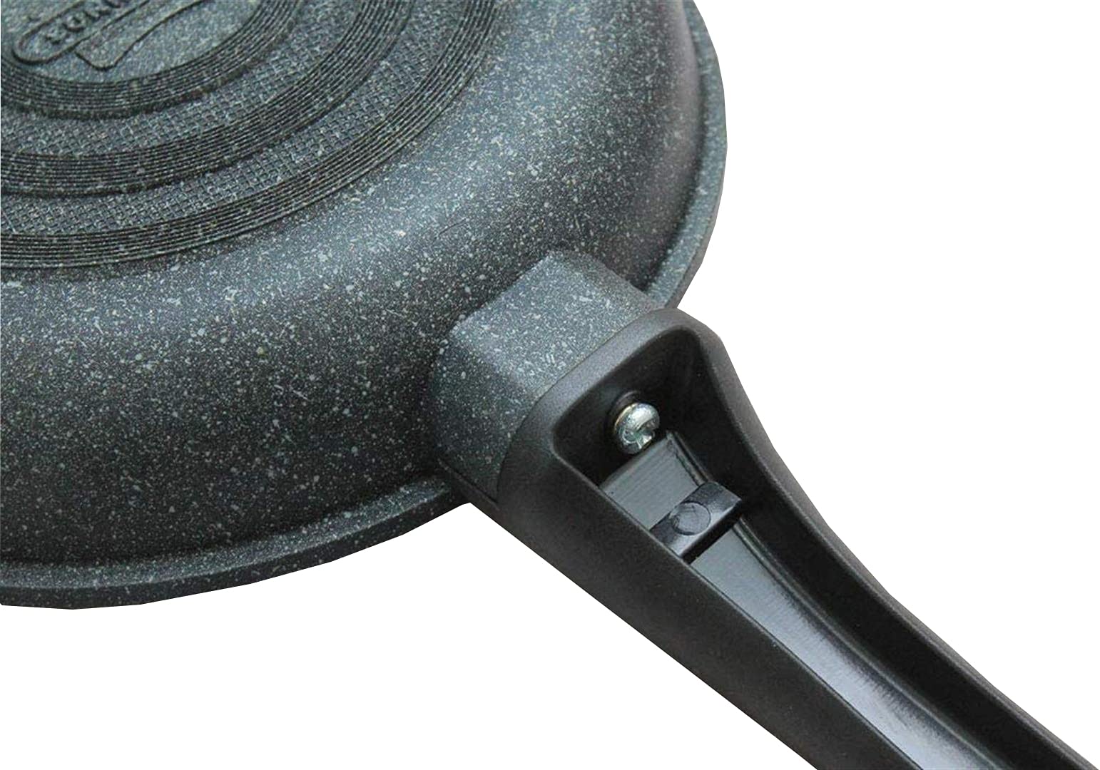 Tayama Sbd24 Marble Coated, Fry Pan 24 Cm/9.4 Inch, Black