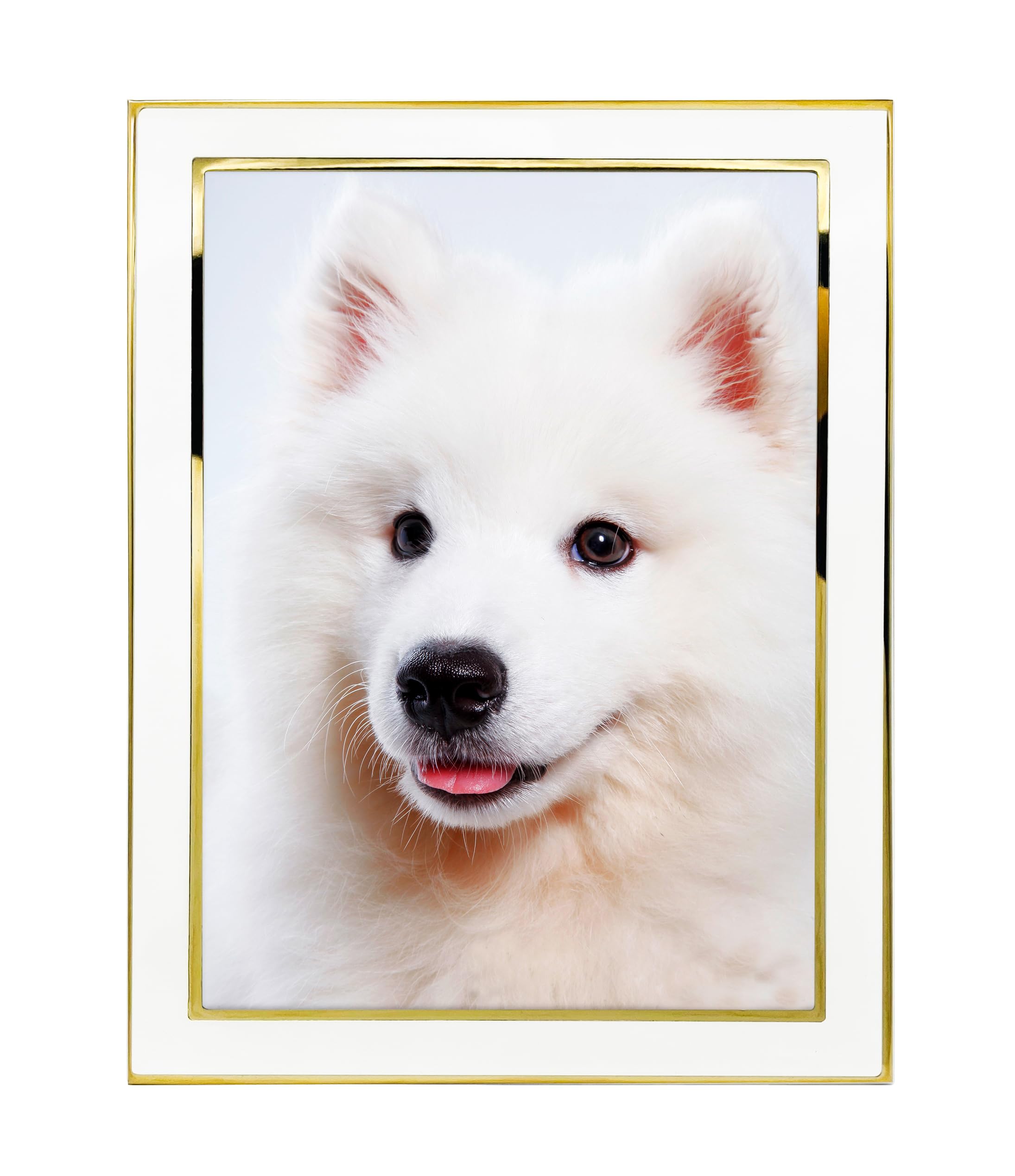 6x8 Picture Frames White Metal Photo Frames For Tabletop Display and Wall Decoration-Best Gifts For Family