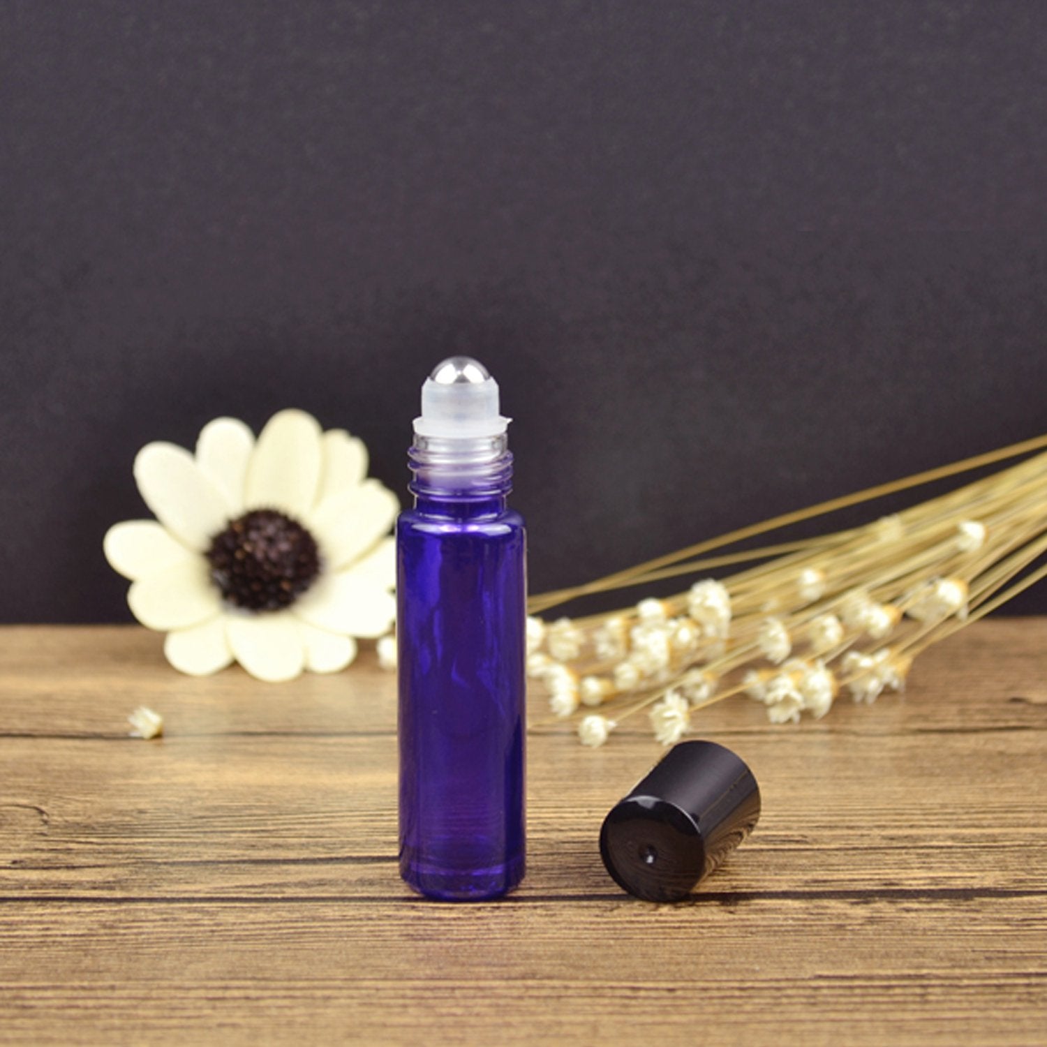Jamhoo Essential Roller Bottles - 10Ml Premium Quality Glass Refillable Essential Oil Roller On Bottles With Lid Opener Pry Tool