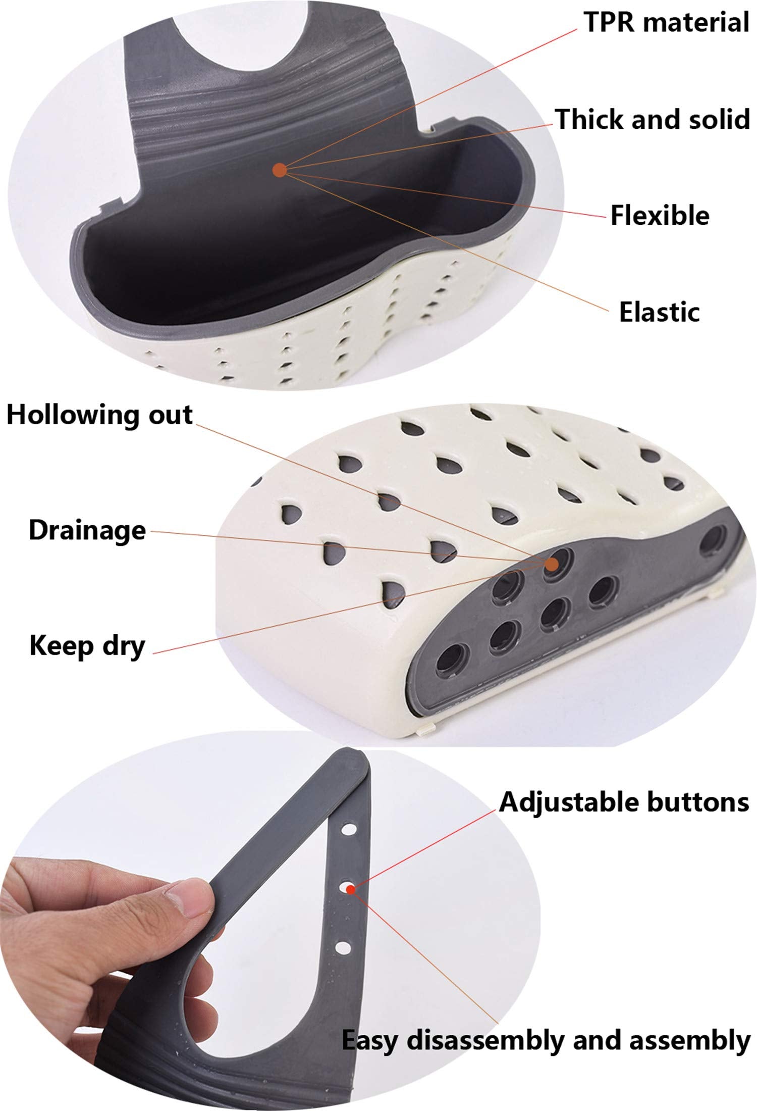 Yyaaloa Sink Basket Sink Strainers Basket Corner Sponge Caddy For Kitchen Sink Kitchen Drain Shelf Sink Storage Holder (Style 2-