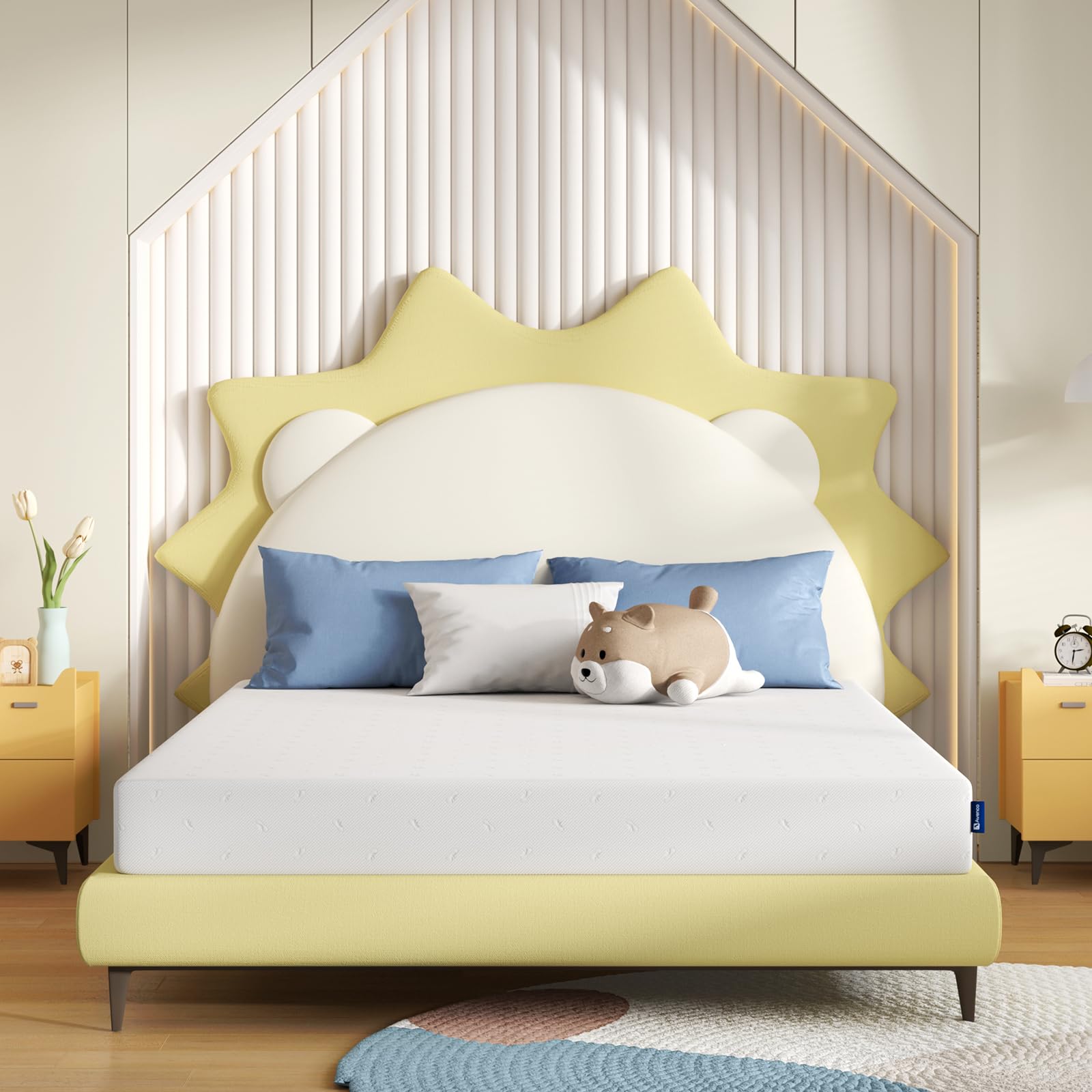 Avenco Queen Size Mattress, 6 Inch Memory Foam Queen Mattress In A Box For Comfort Sleep & Pressure Relief, Certipur-Us Certifie