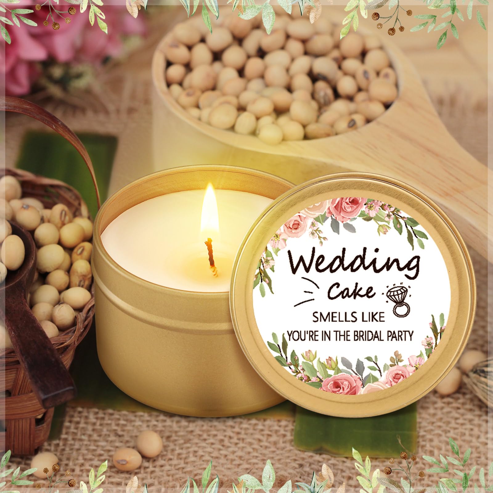 Conelist 8 Pcs Bridesmaid Proposal Gifts Smells Like You re in The Bridal Party Candles Bridesmaid Gifts Natural Soy Wax Candles