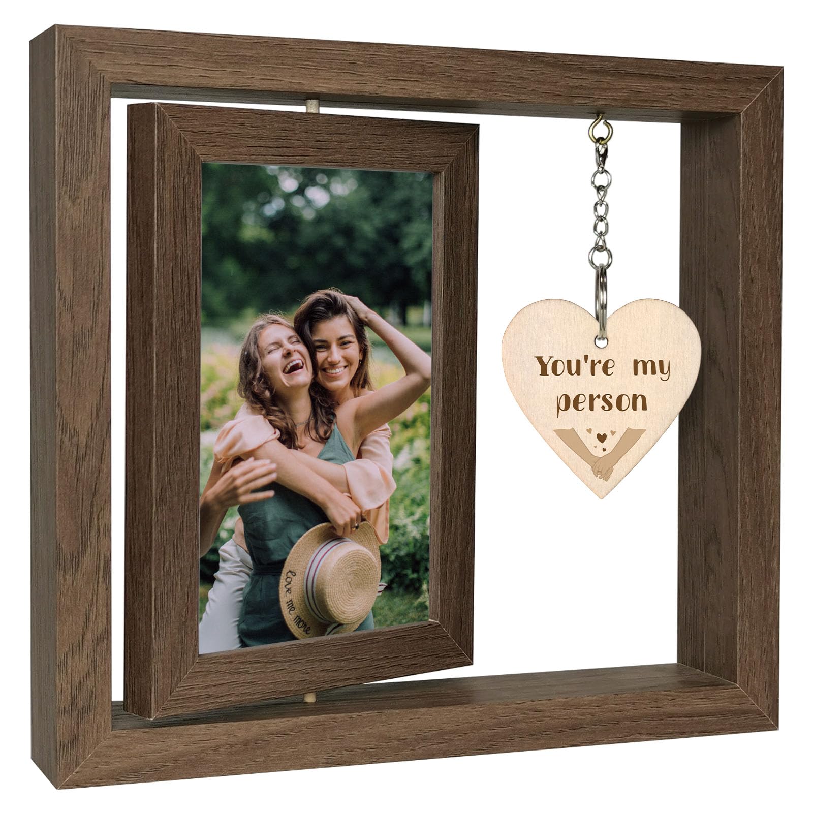 EYITUPC Youre My Person Picture Frame Gifts, Rustic Best Friends Birthday Gifts for Women BFF Bestfriend Besties Soul Sisters B