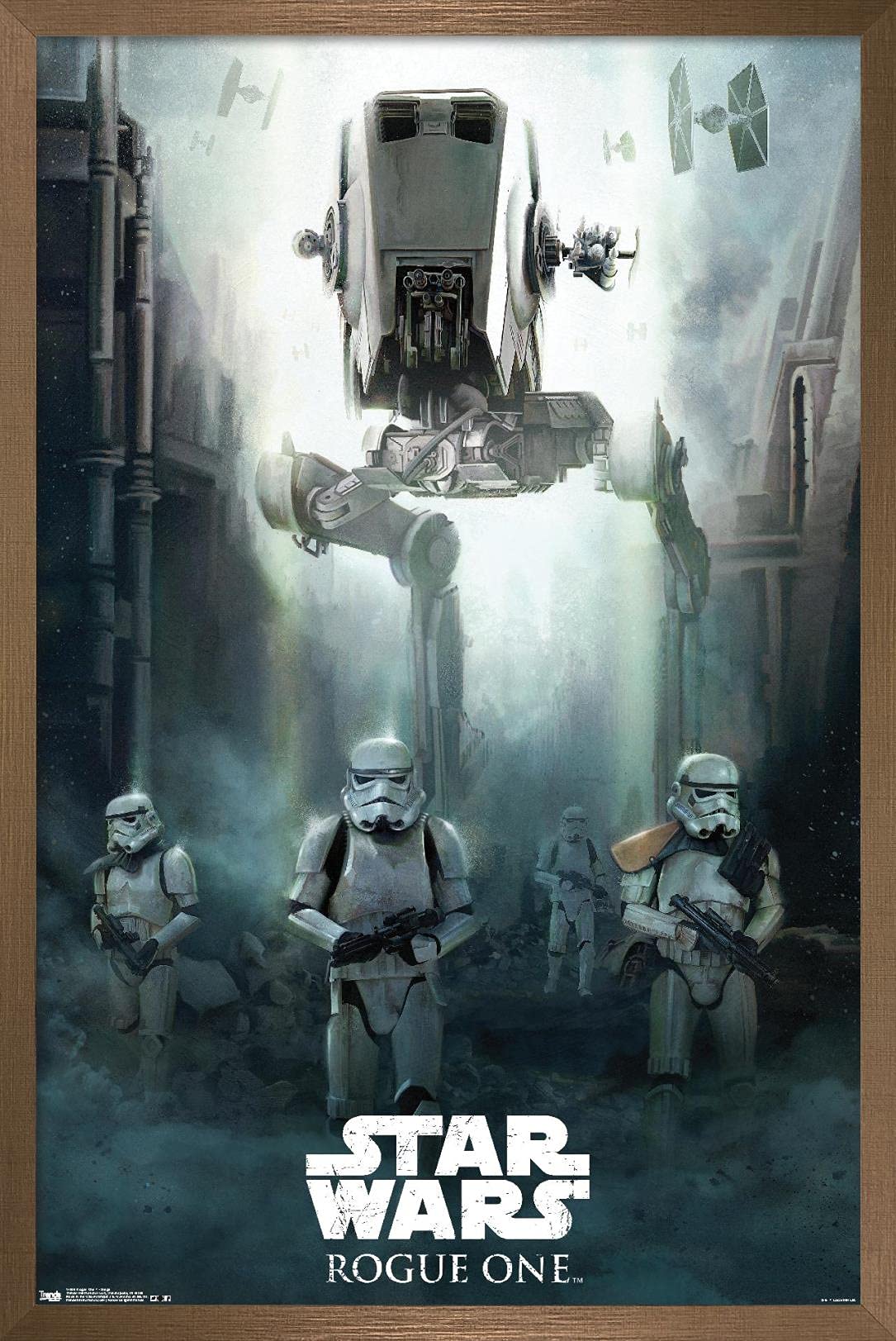 Trends International Star Wars: Rogue One - Siege Wall Poster, 14.725'' X 22.375'', Bronze Framed Version