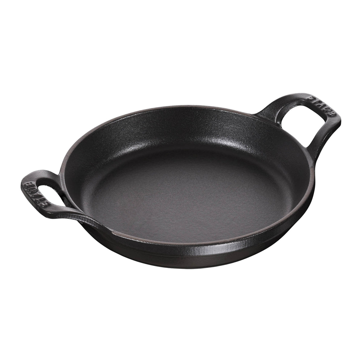 Staub Cast Iron 4.5-Inch Mini Round Gratin Baking Dish - Matte Black, Made In France