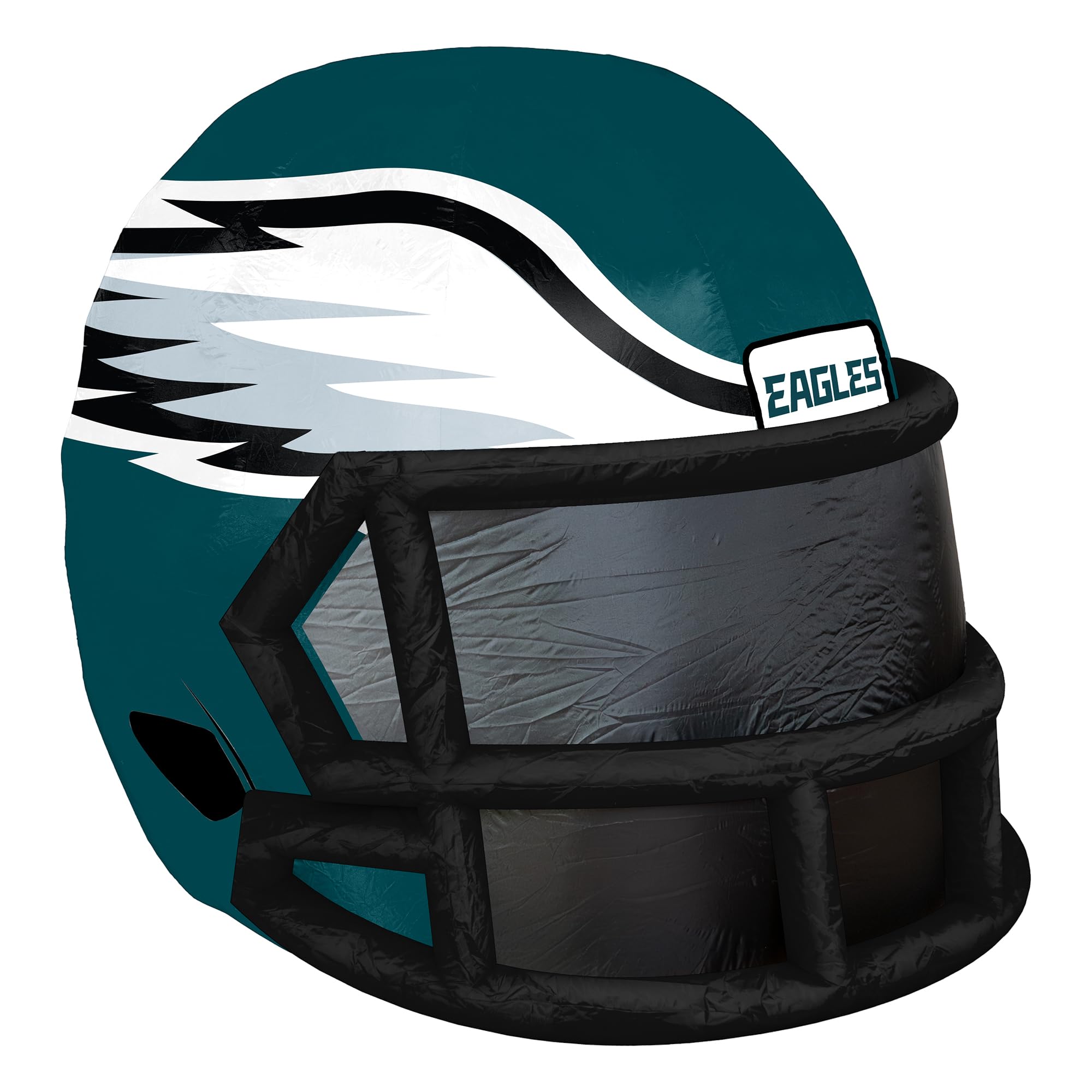 Sporticulture NFL Philadelphia Eagles 4ft Inflatable Helmet with LED Lights & Built-in Blower - Merchandise Decor Ideal for Lawn