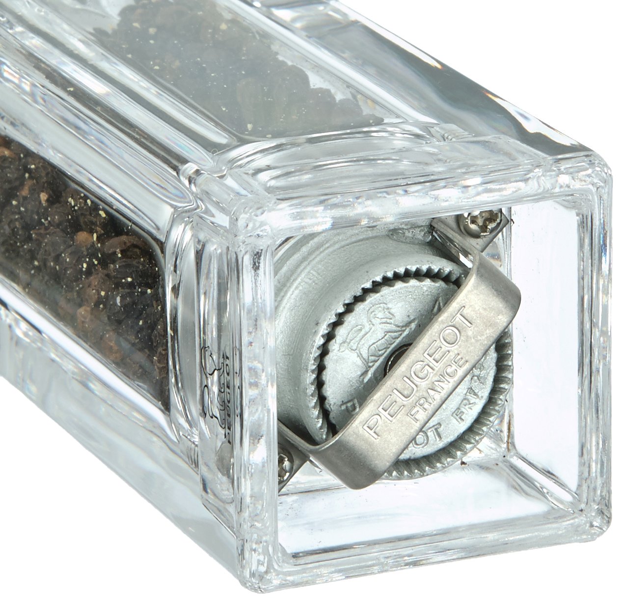 Peugeot Acrylic Combi Pepper Mill & Salt Shaker, 15cm, Clear - Model 860501