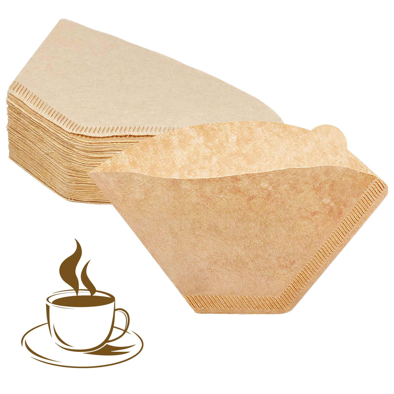 Yql #2 Cone Coffee Filter,Coffee Filters 2 Cone Paper Unbleached Disposable Coffee Filters Fit For Drip Coffee Maker(200 Count)