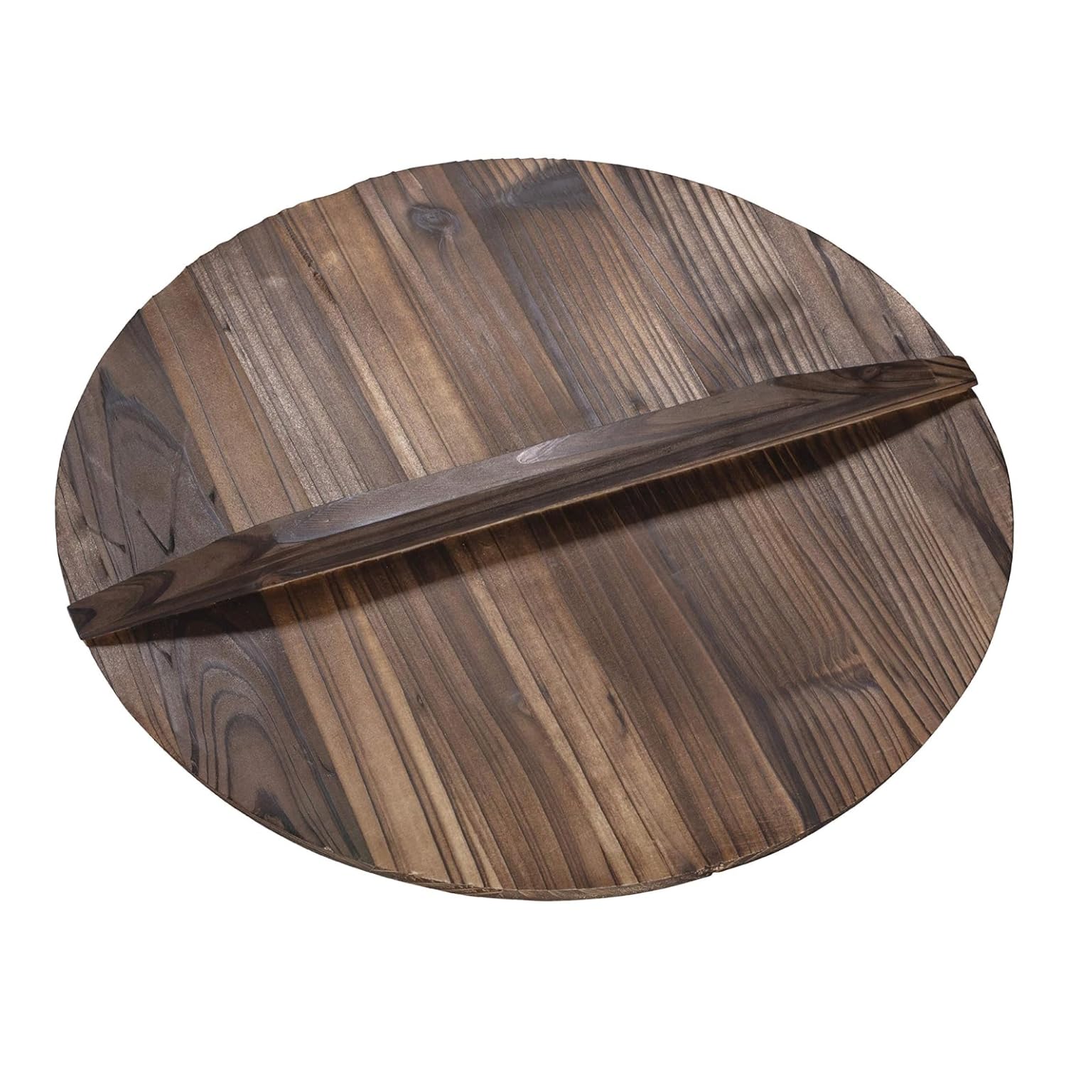 Bruntmor 14 Inch Wooden Drop Lid, Wooden Kitchen Accessories, 14'' Pan Lid, 14 Inch Skillet Lid, Lid For Frying Pan,Wooden Pot L