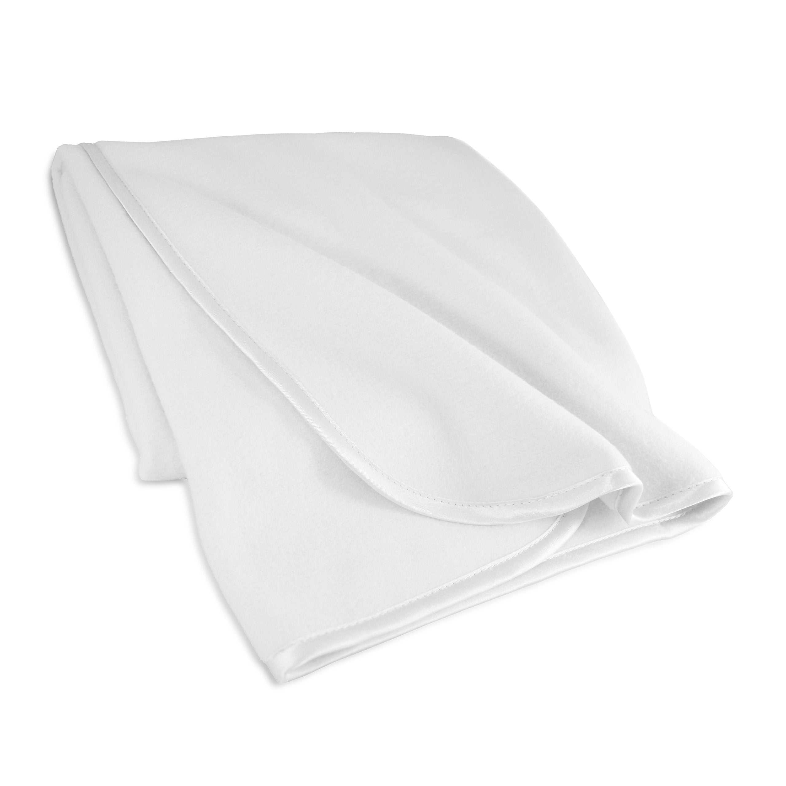 American Baby Company 2 Piece Fleece Blankets, Gray And White, 30 X 30, For Boys And Girls