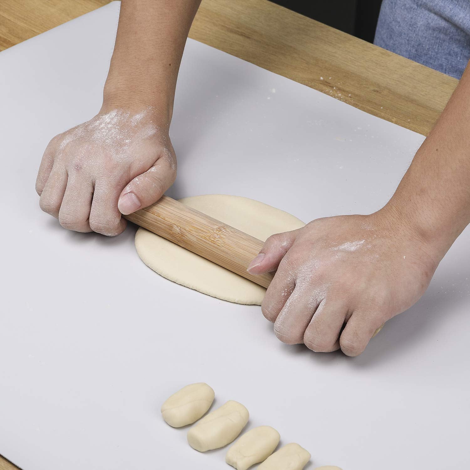 Longfite Extra Large Table Desk Mat Thick Silicone Place Mats Non Skid And Heatproof For Pastry Dough Rolling, Kids Craft Counte