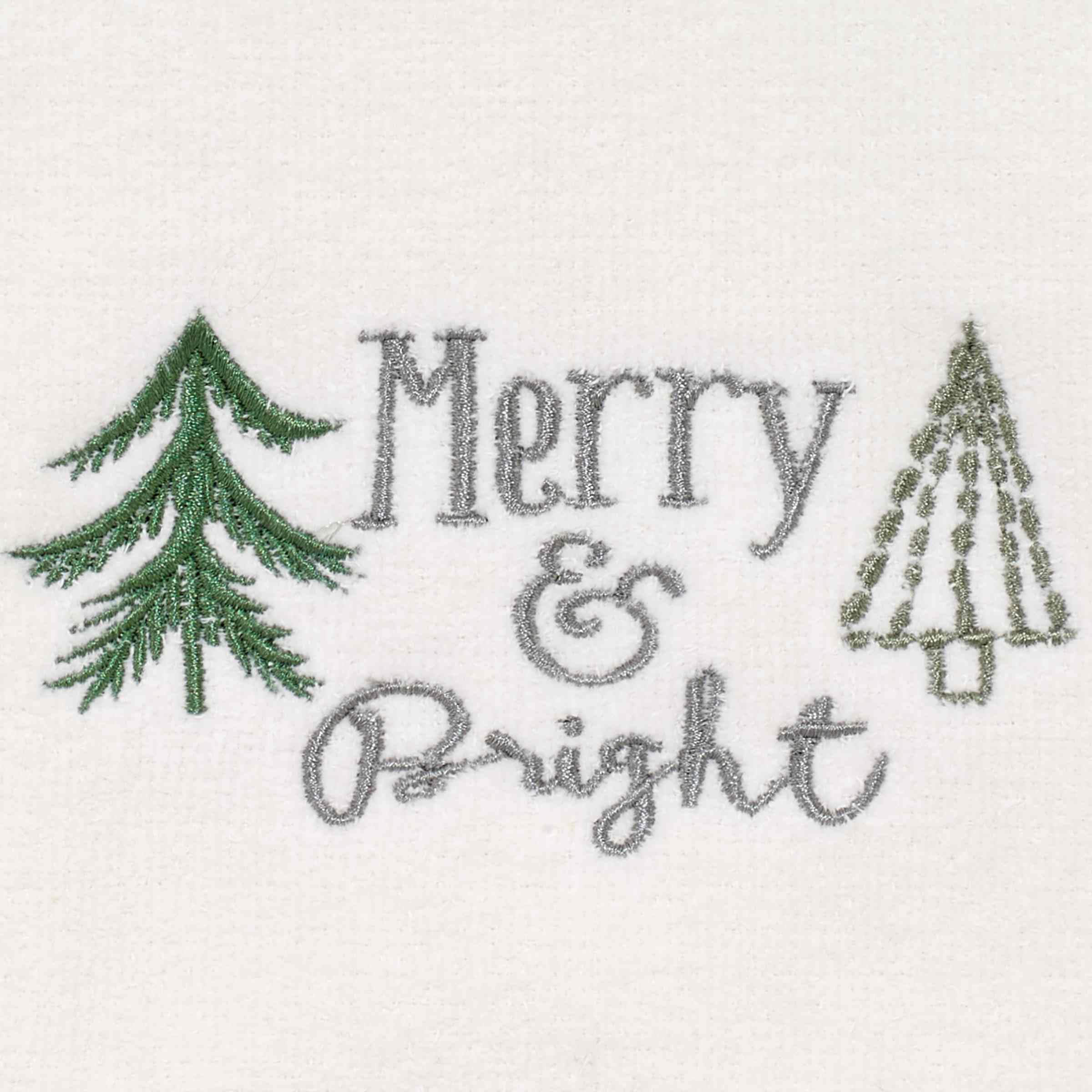 Avanti Linens - Hand Towels, Soft Embroidered Cotton Velour, Christmas Decorations, Set Of 2 (Christmas Trees Collection)