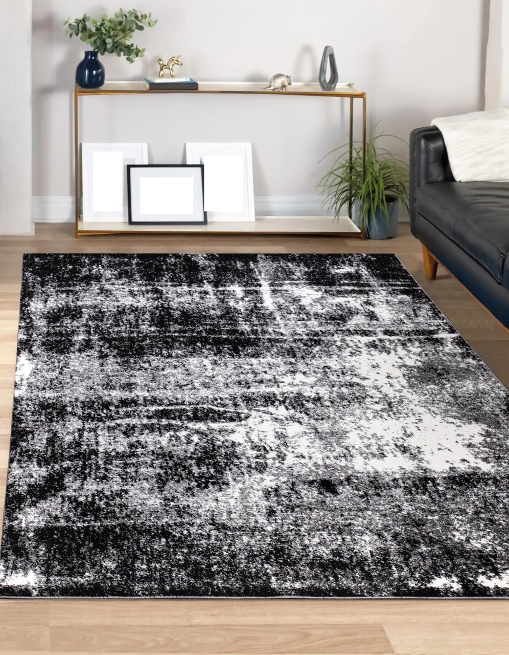 Keen Home Design Area Rugs - 8x10 Non-Shedding, Abstract Rugs for Kitchen, Living Room, Bedroom, Dining Room, Entryway - Size: 7