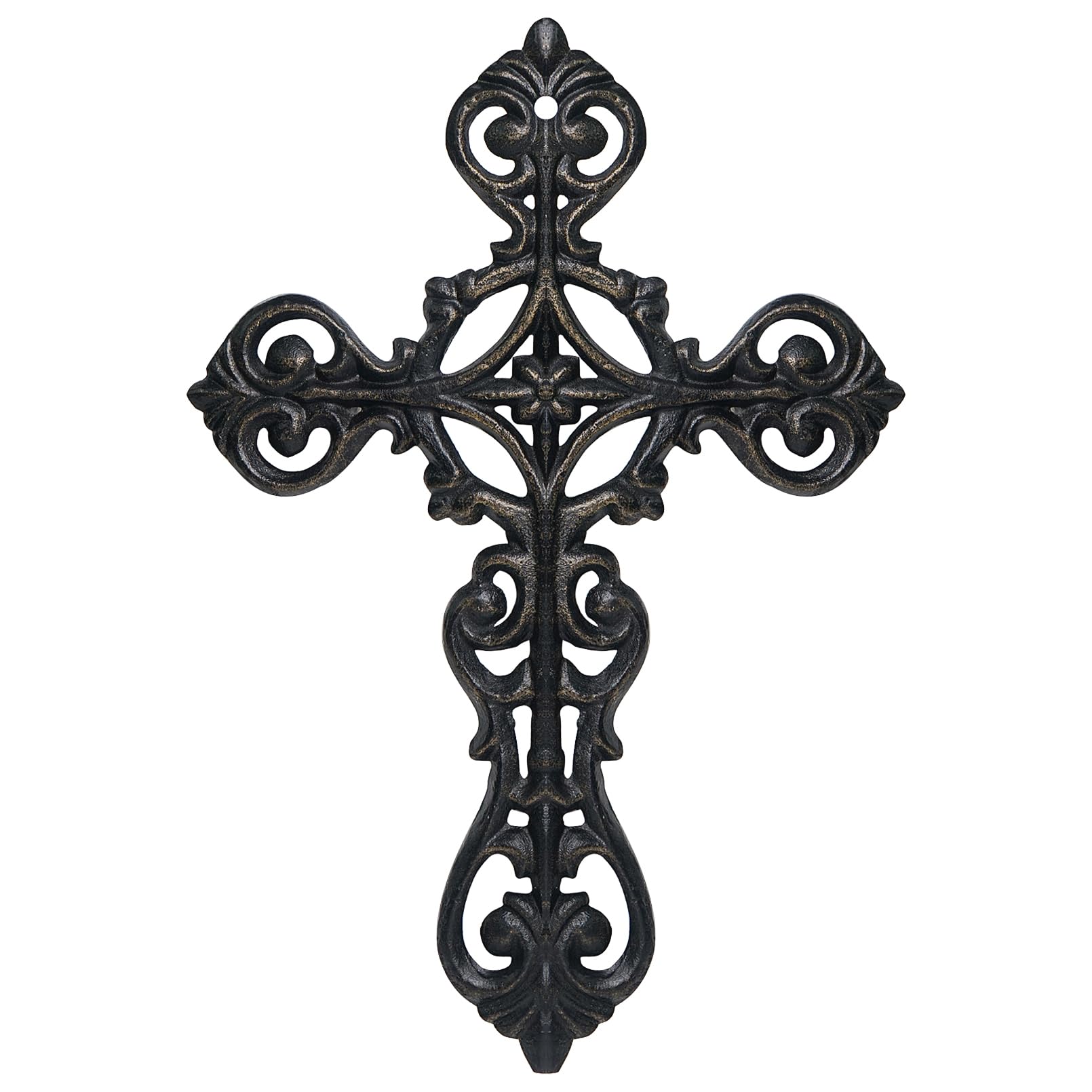 DreamsEden Metal Cross Wall Decor, Small Hanging Art Home Room Decoration, 8.5H