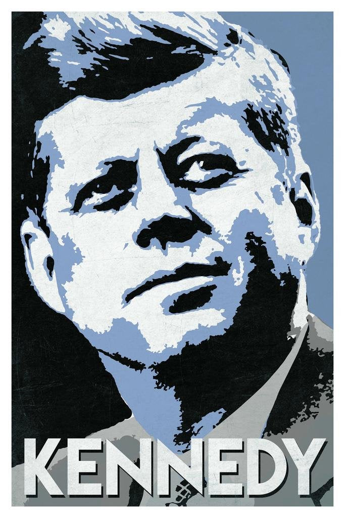 President John F Kennedy Pop Cool Wall Art Print Poster 24X36