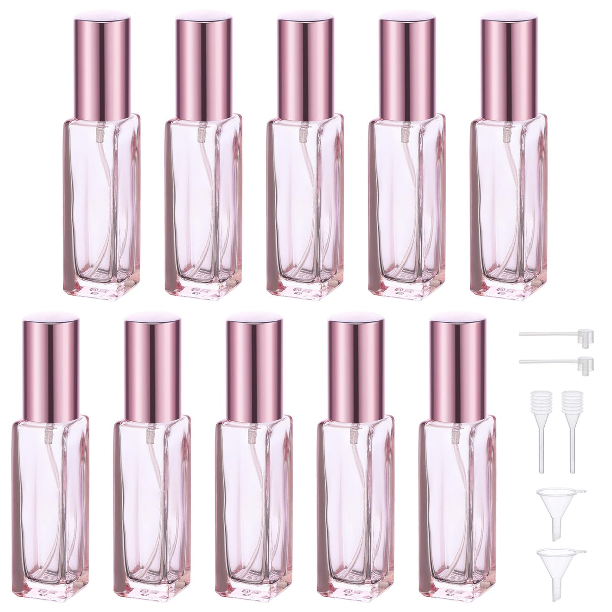 Segbeauty 10Ml Refillable Perfume Bottle, 10 Packs Fine Mist Atomizer Sprayer For Perfume, Empty Glass Spray Bottle Mini Portabl