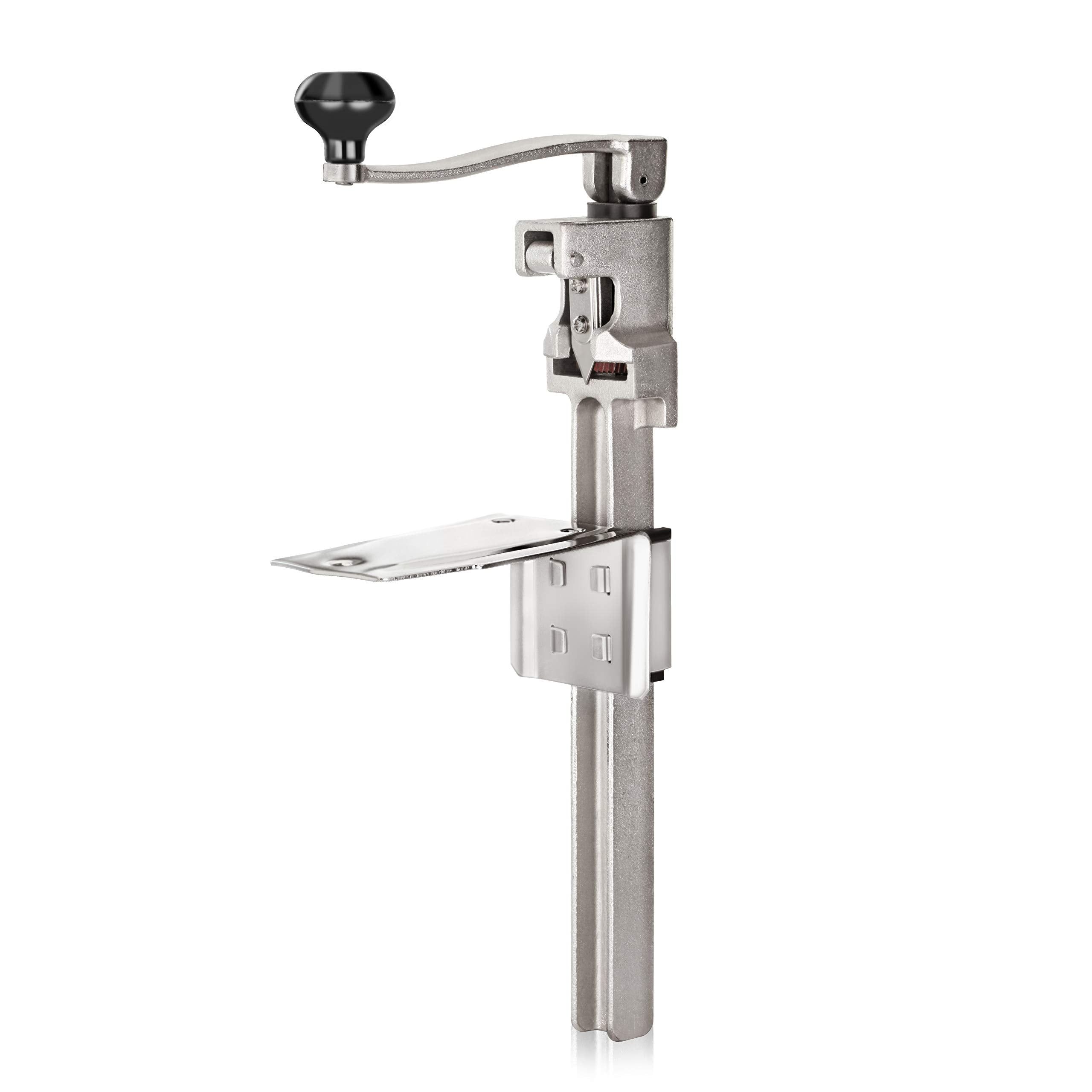 New Star Foodservice 7006841#1 Manual Table Can Opener With Plated Steel Base For Cans Up To 11    Tall