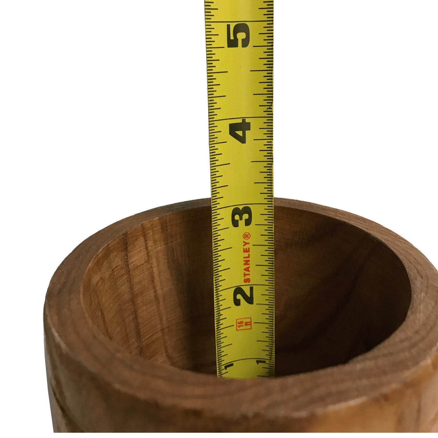 Wooden Mortar Puerto Rico Small Size 5'' X 3 3/4''