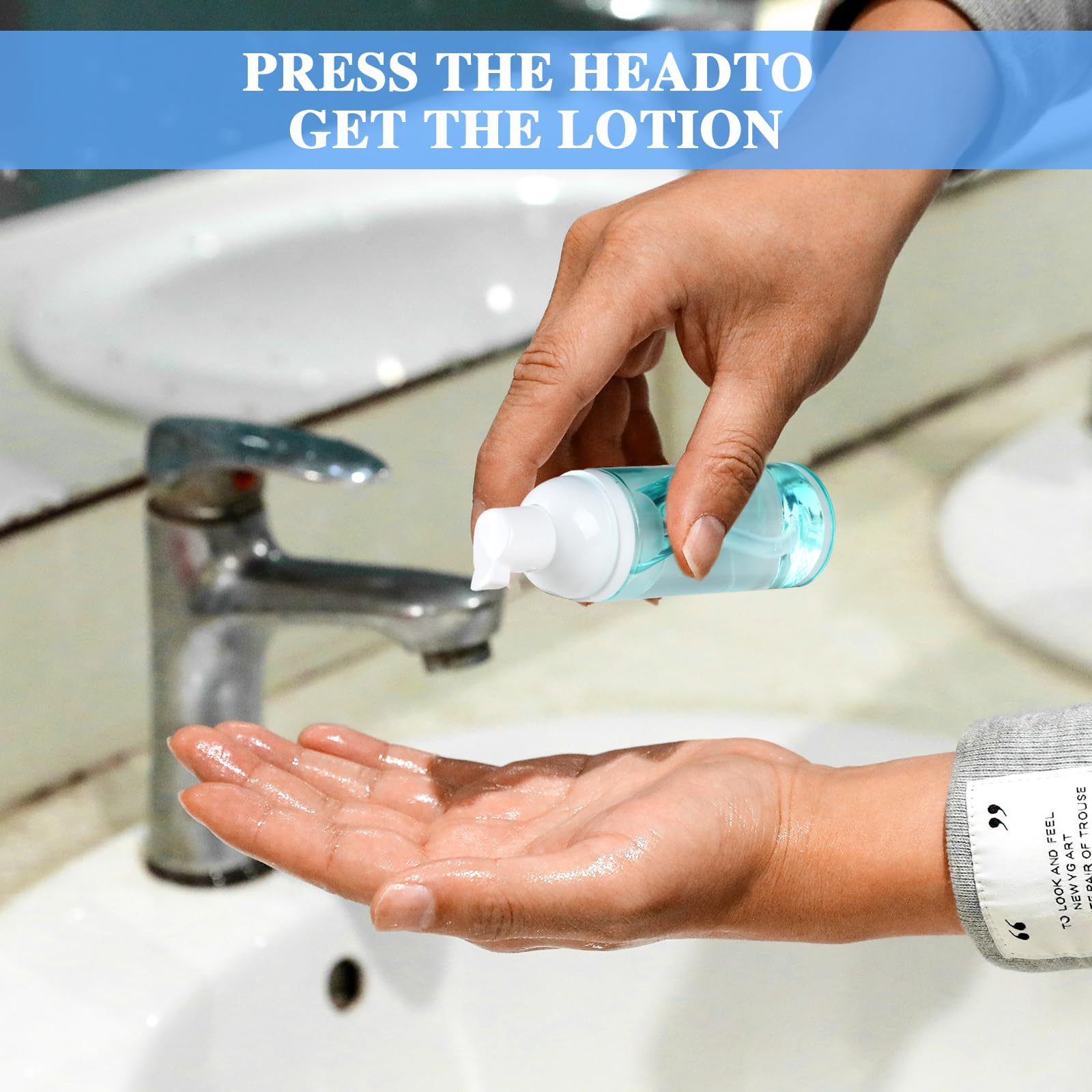 2 Pack Foam Pump Bottle Travel 60 Ml/2 Oz Small Size Mousse Foam Soap Dispenser Clear Plastic Foaming Soap Dispenser Mini Empty