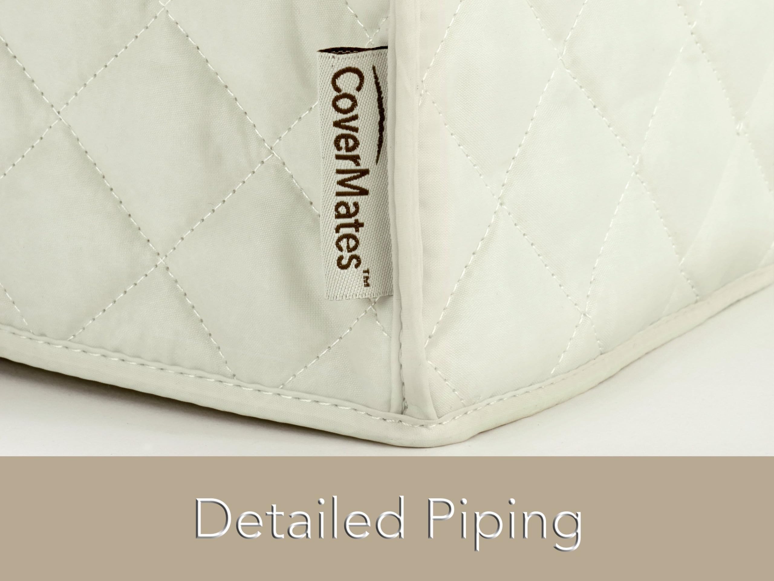 Covermates Keepsakes - Toaster Cover - Dust Protection - Stain Resistant - Washable - Appliance Cover, Cream