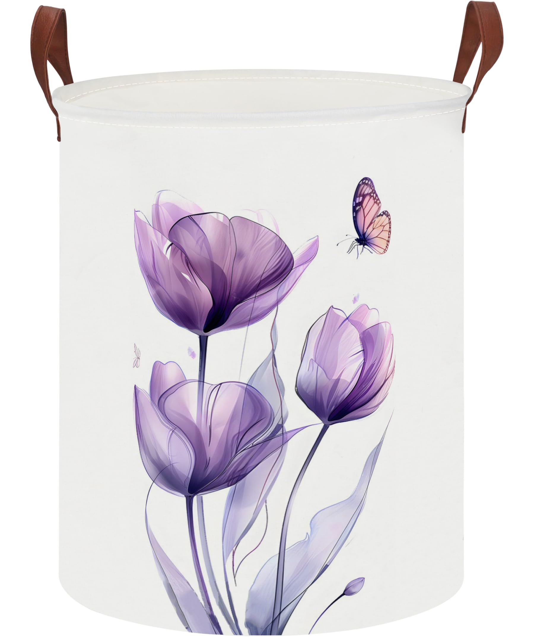 Clocor Large Laundry Basket,Waterproof Nursery Hamper,Collapsible Fabric Storage Container,Toys Bin,Room Decor,Gift Basket(Purpl