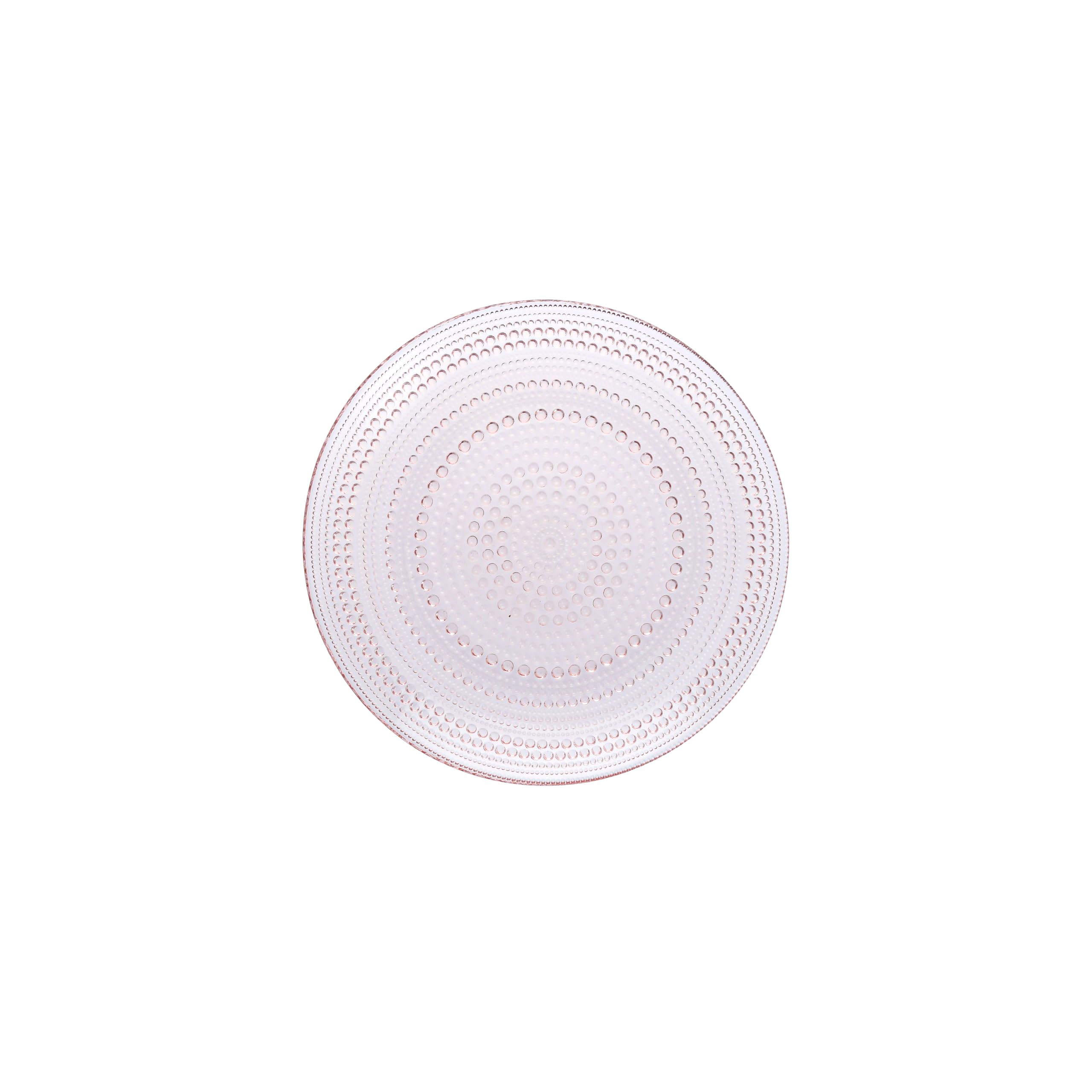 Fortessa Jupiter Hobnail Glass, 8 Salad Plate (Set of 4), Pink