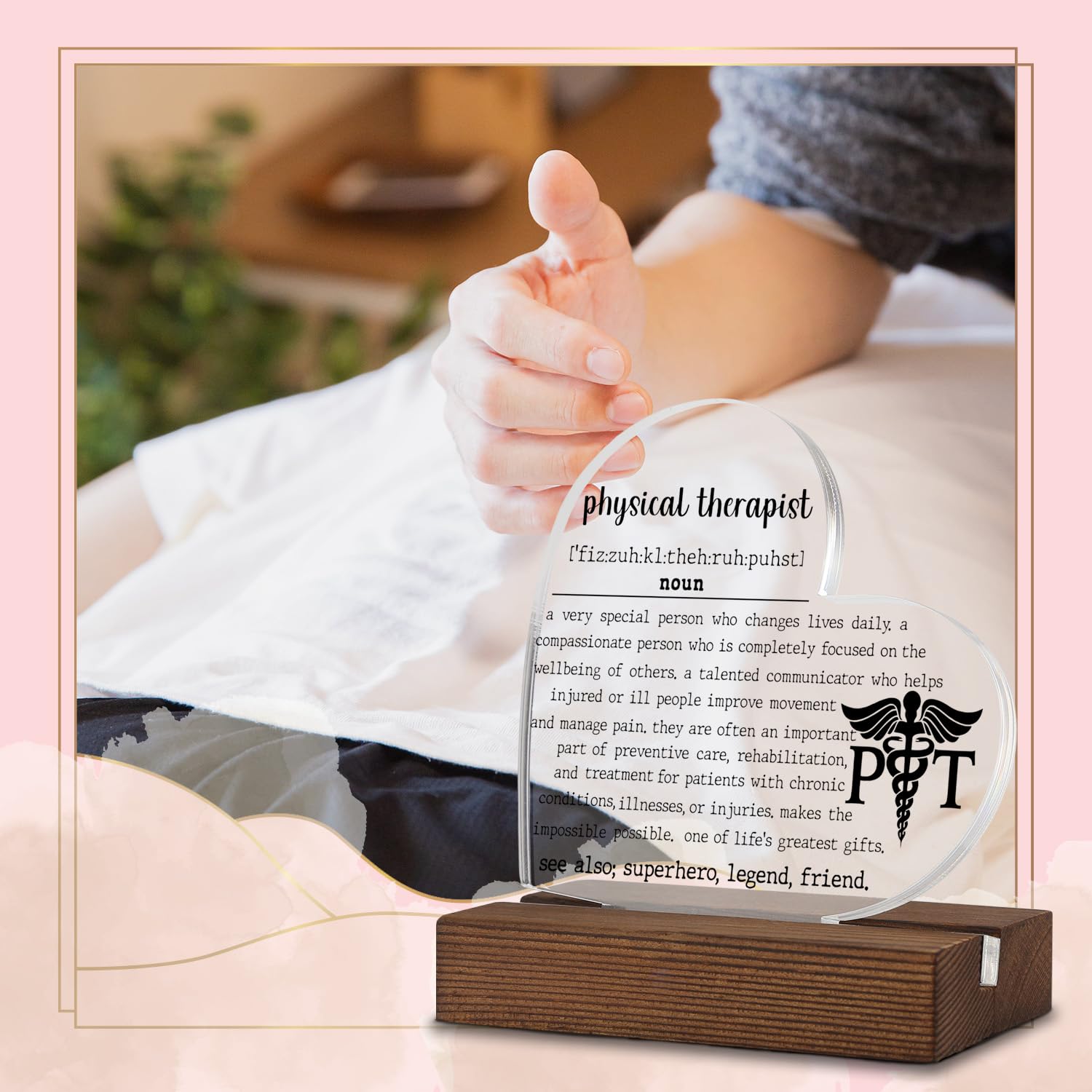 Physical Therapist Gifts, Thank You Gifts for Physical Therapist, Physical Therapist Plaque, Physical Therapist Office Desk Deco