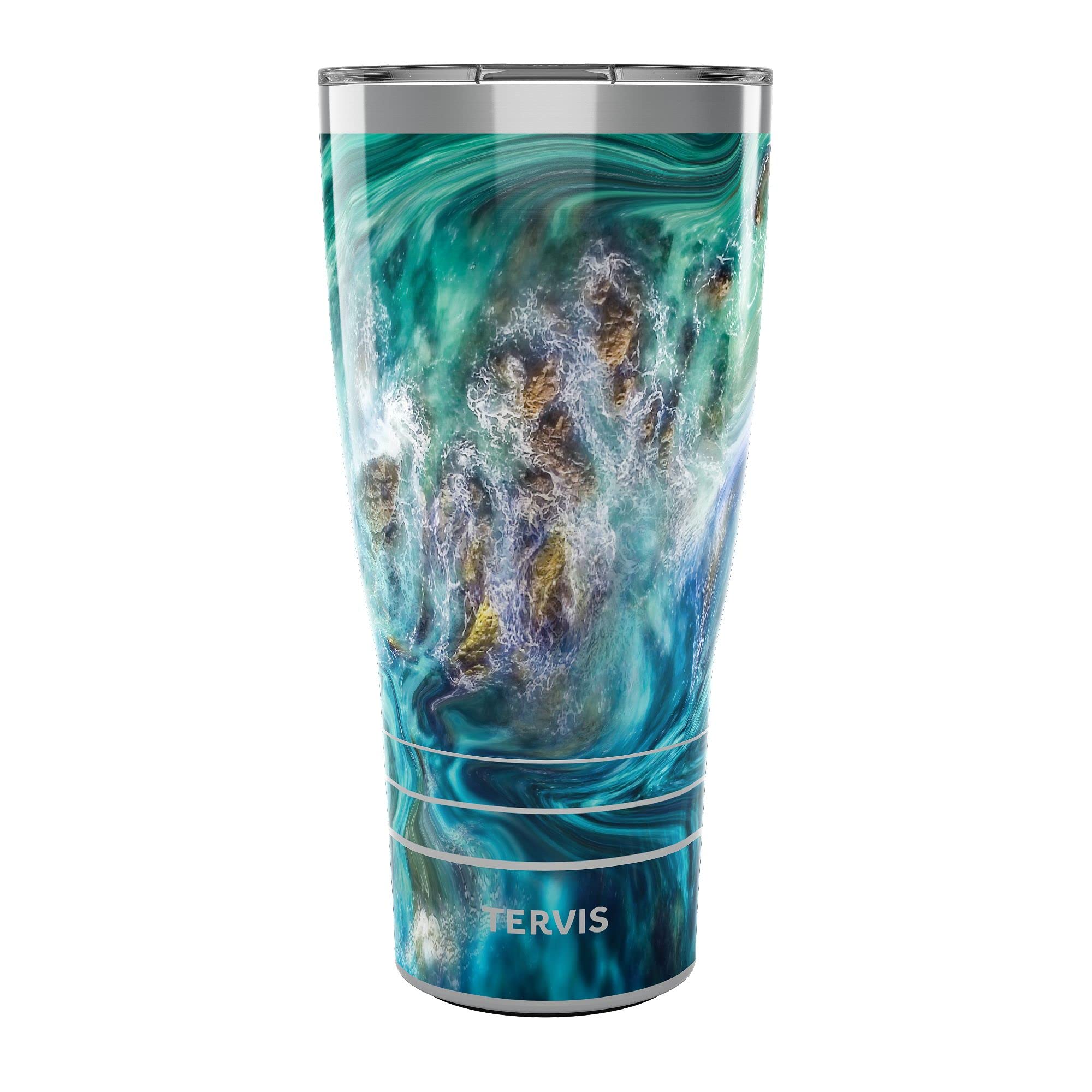 Tervis 30oz Stainless Steel Tumbler | Teal Splash