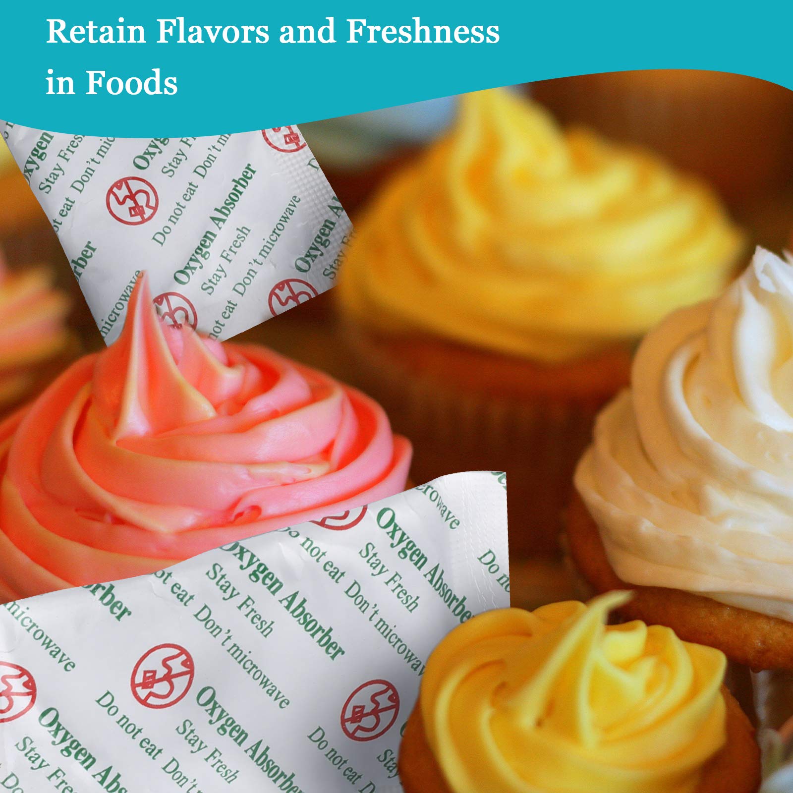 Vacyaya 2000Cc(30-Pack) Food Grade Oxygen Absorbers Packets For Home Made Jerky And Long Term Food Storage, Stored In Vacuum Bag