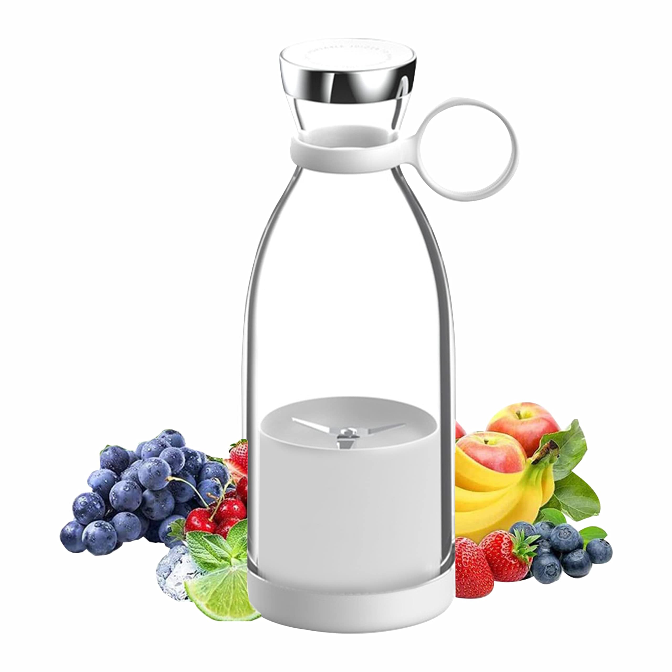 Chariot New York Portable Blender Juicer For Smoothie, Juice, Vegtable, Shakes With 4 Blades Usb Charging For Home, Office ,Kitc
