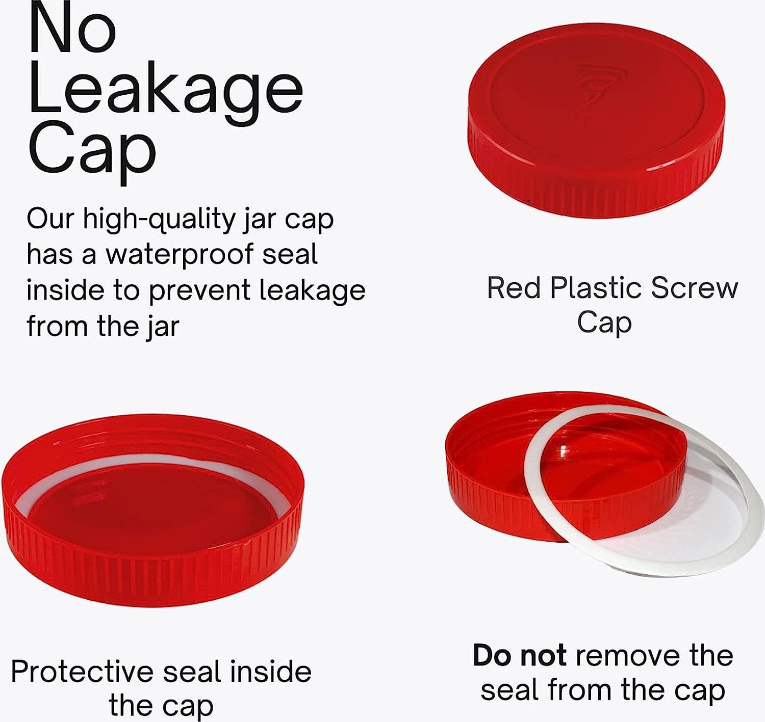 Feelopie Yera Glass 1000ml Round Pickle Clear Jars & Containers||for Kitchen Pantry,Snacks, Masala, Honey, Pickles,Cookies,Dry F