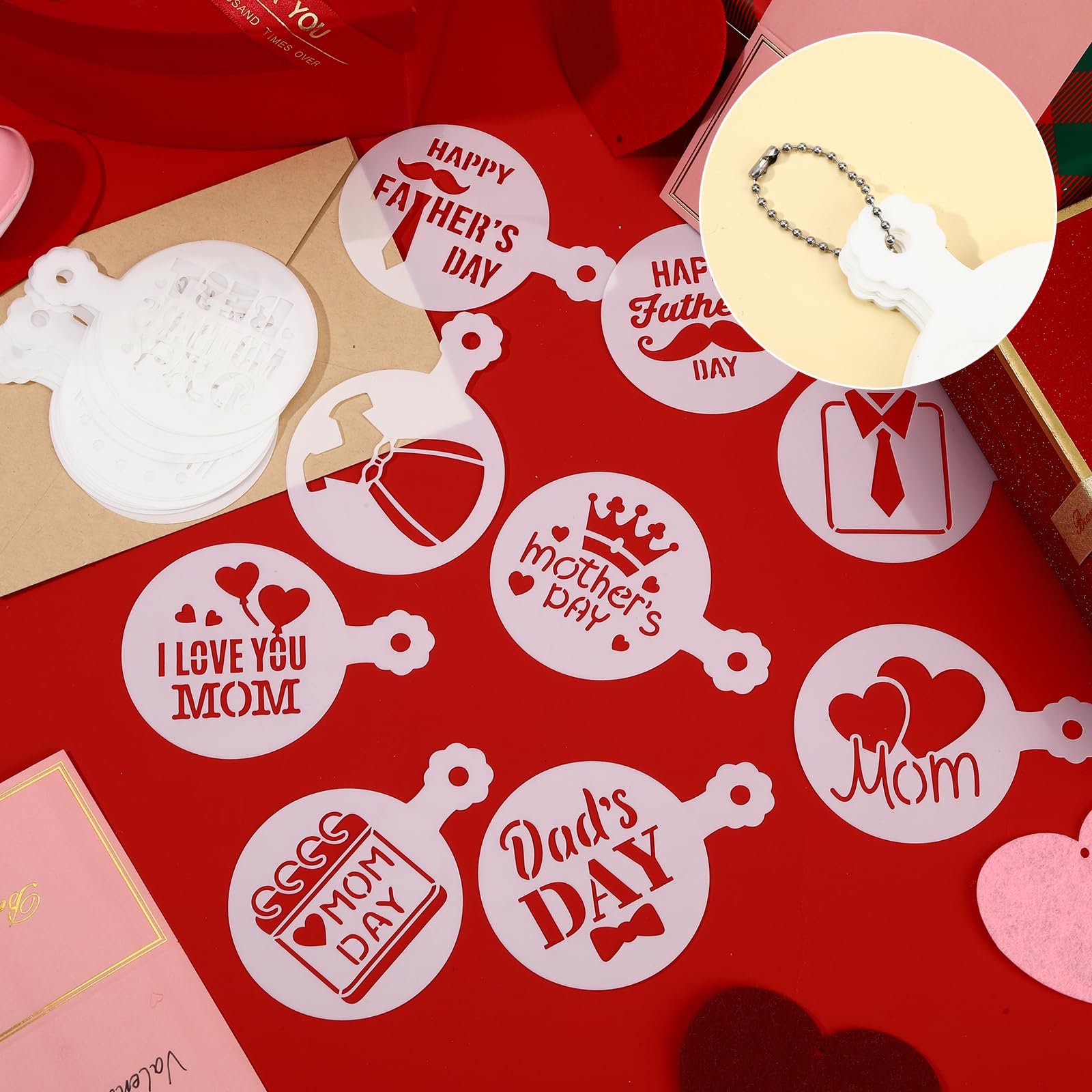 JULBEAR 36 Pieces Reusable Cookie Cake Stencils, Templates Mold Tools for Christmas Halloween Thanksgiving Cookies Baking Painti