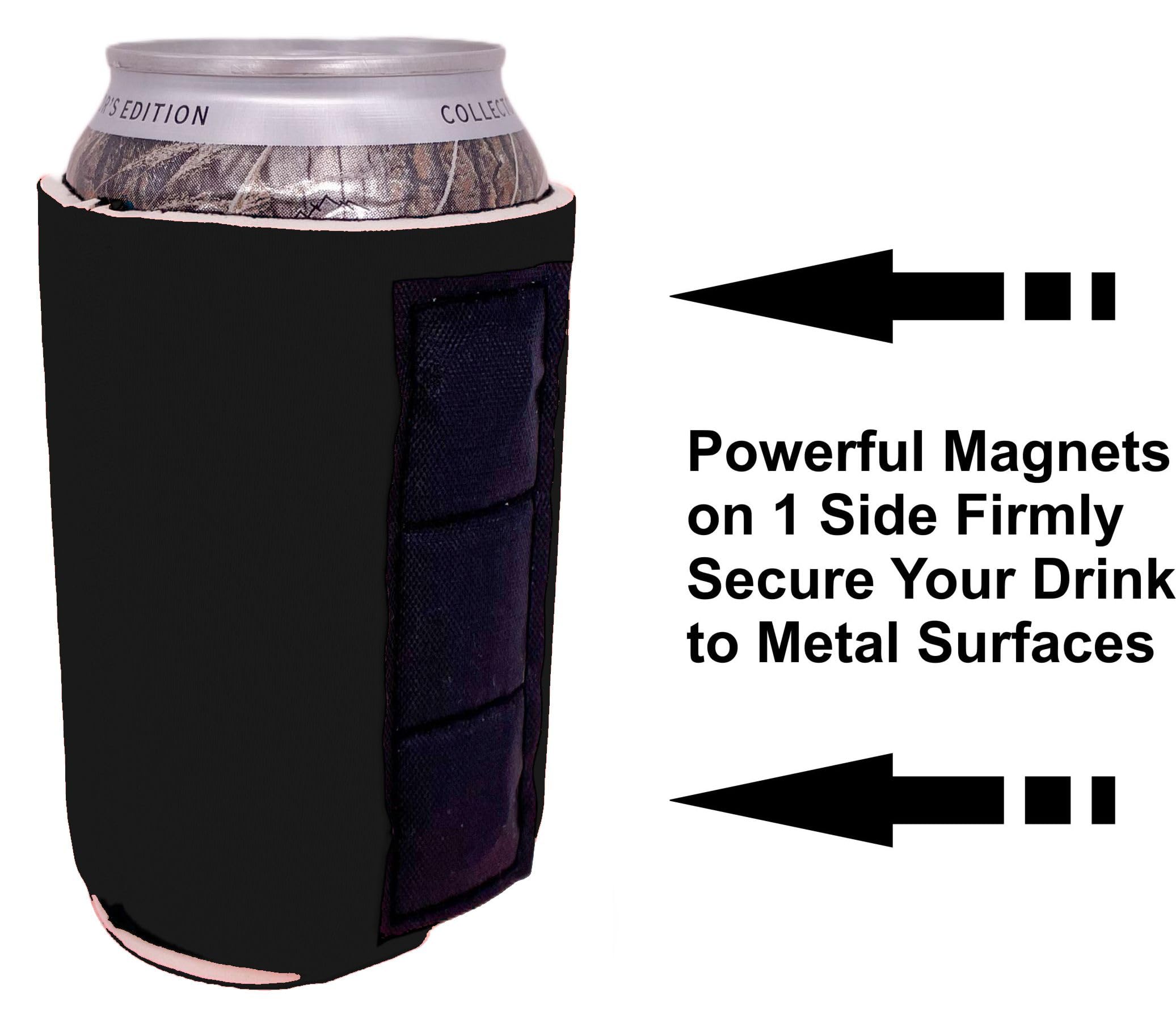 Blank Magnetic Can Coolie (2 Pack, Black)