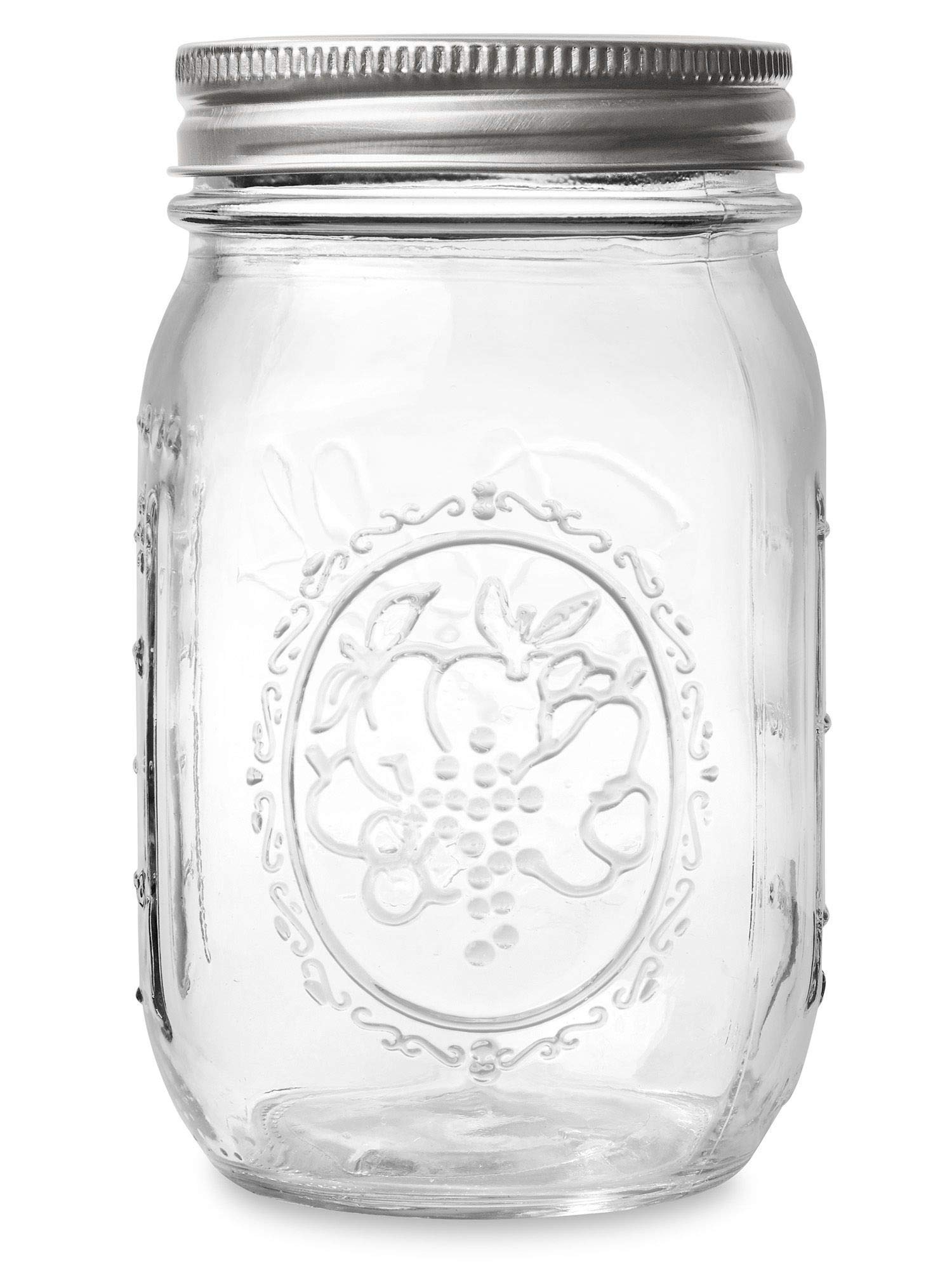 Ball Regular Mouth 16-Ounces Mason Jar With Lids And Bands (12-Units), 12-Pack, As Shown