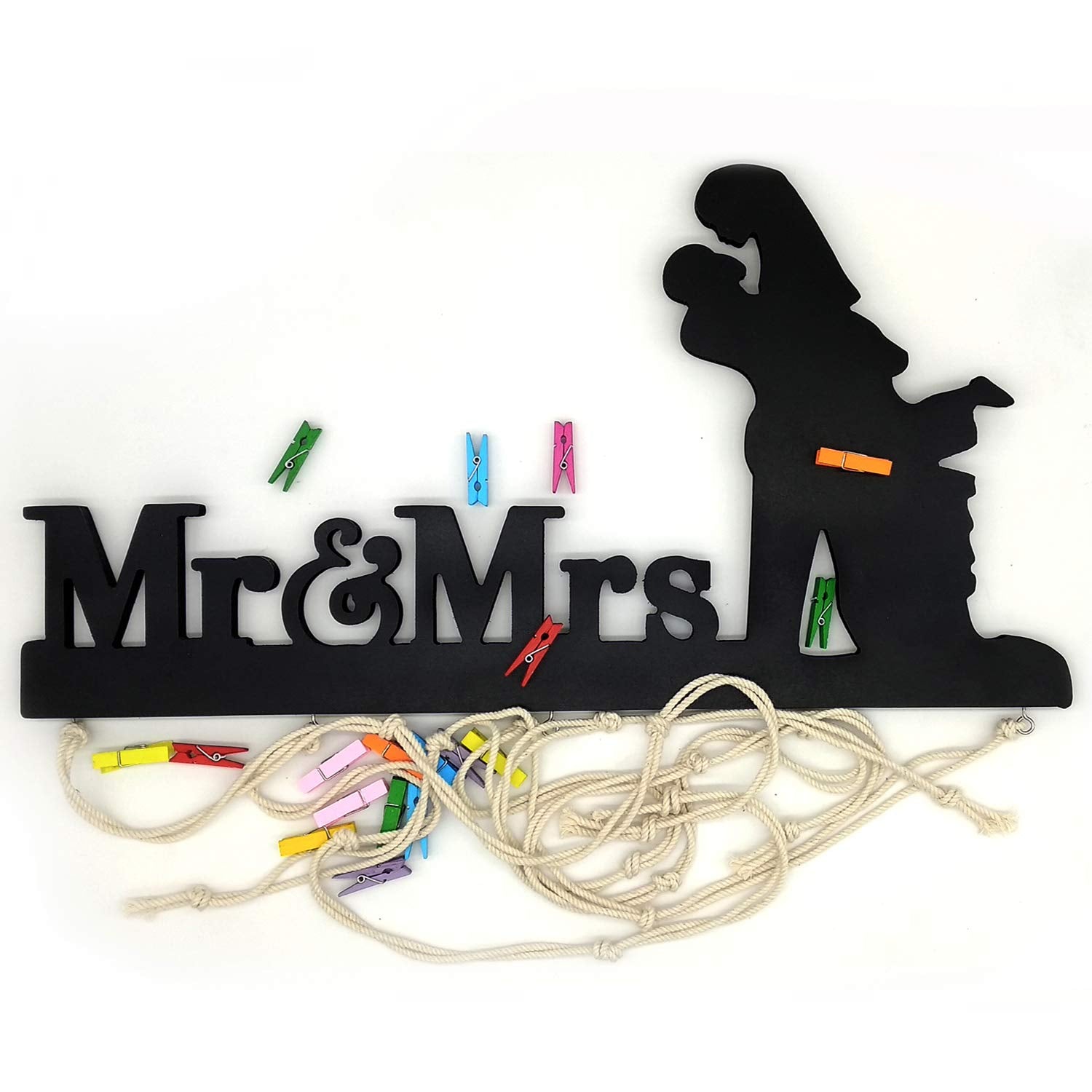 Vah Wooden Photo Frame With Led Light Photo Wall Hanging, Memories Wall Hanging, Hanging Photo Frames For Wall Decoration, Momen