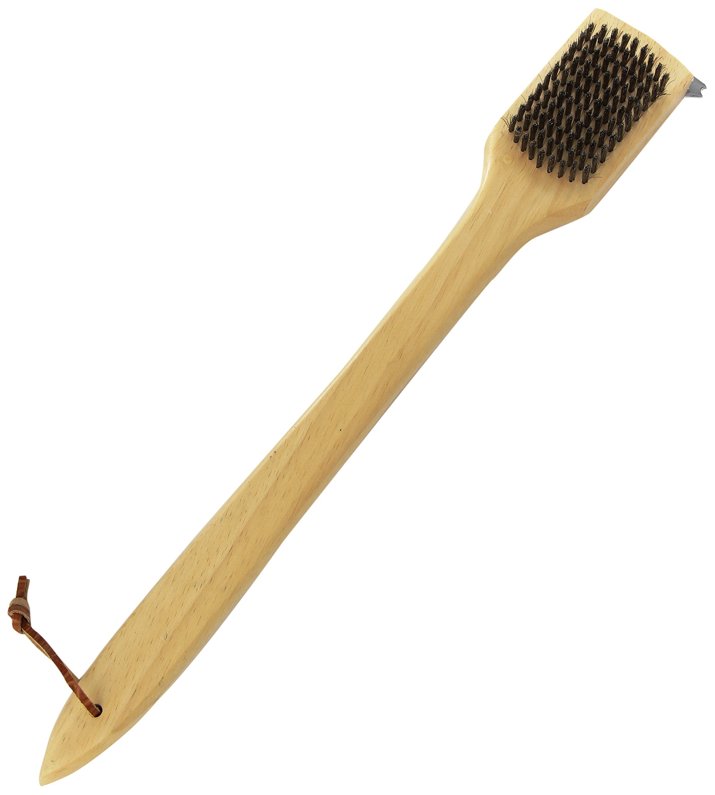 Mintcraft Sp2483L Wood Stainless Steel Grill Brush, 18-Inch