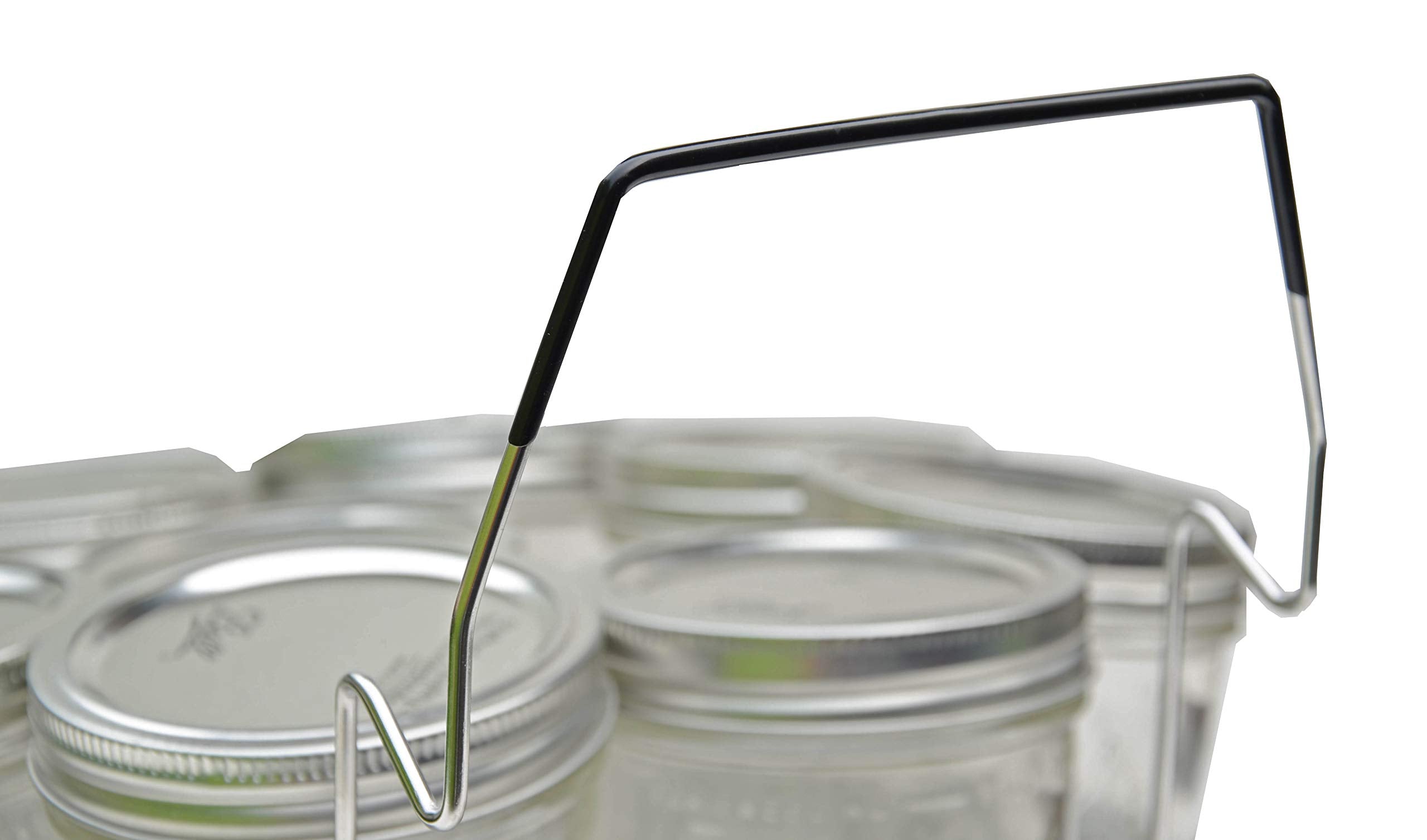 Blimber Stainless Steel Canning Rack, Contoured Comfort Grip Handles Rack, Non-Rusting Rack - Canning Becomes Easy, Fun And Safe