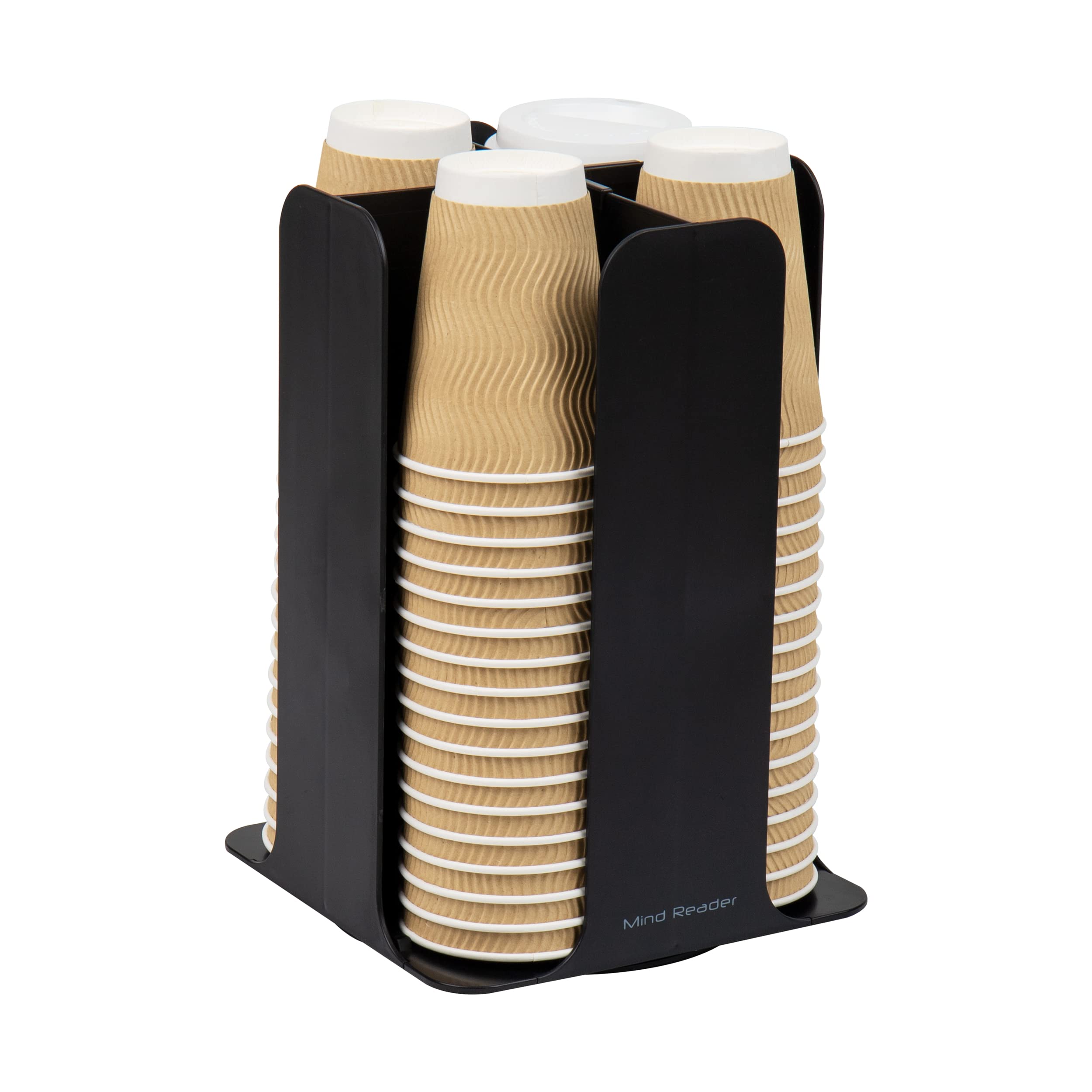 Mind Reader Cup And Lid Carousel, 7.75 X 12 X 7.75, Black