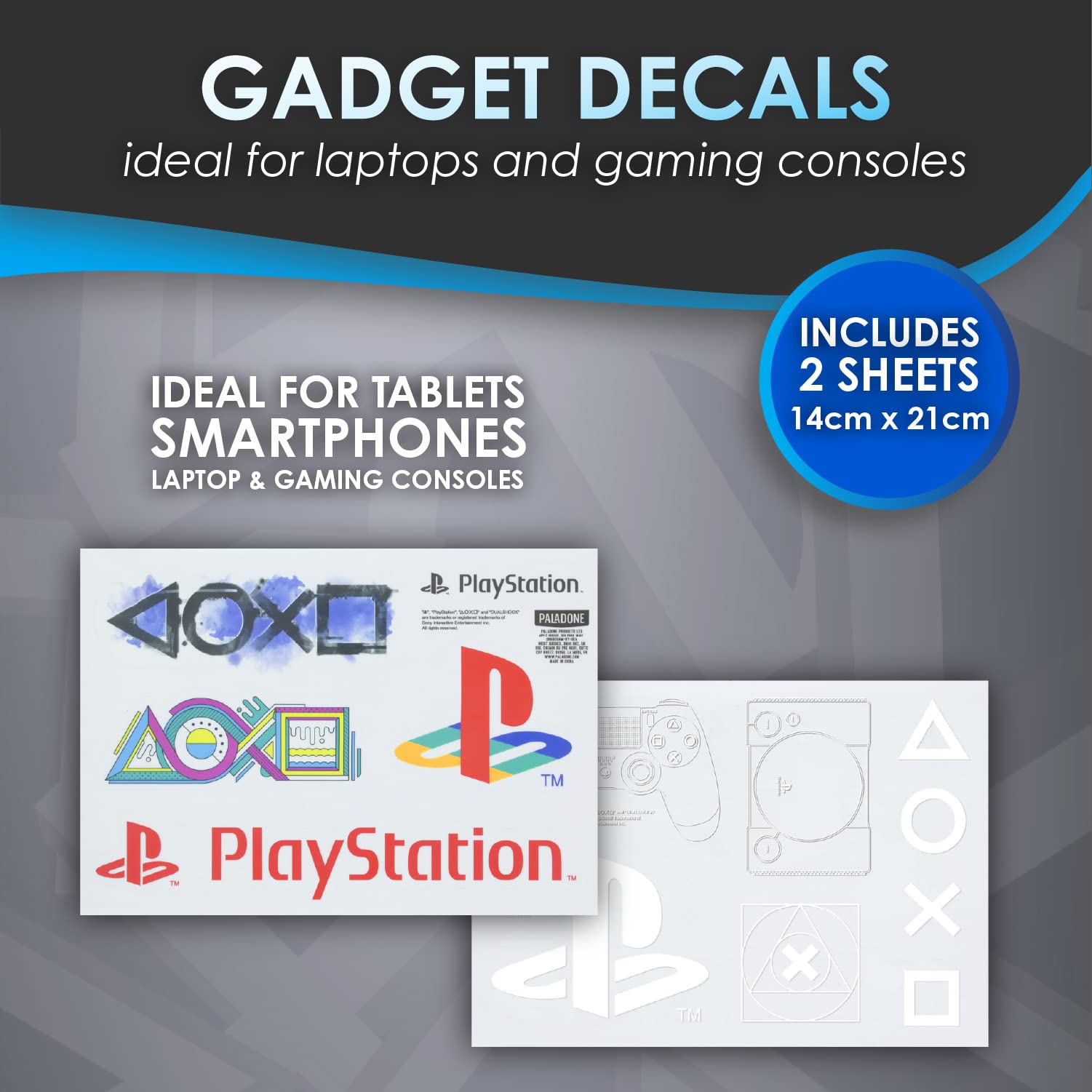 Paladone Playstation Gift Set With Icons Light, Stickers, And Bottle - Official Merchandise