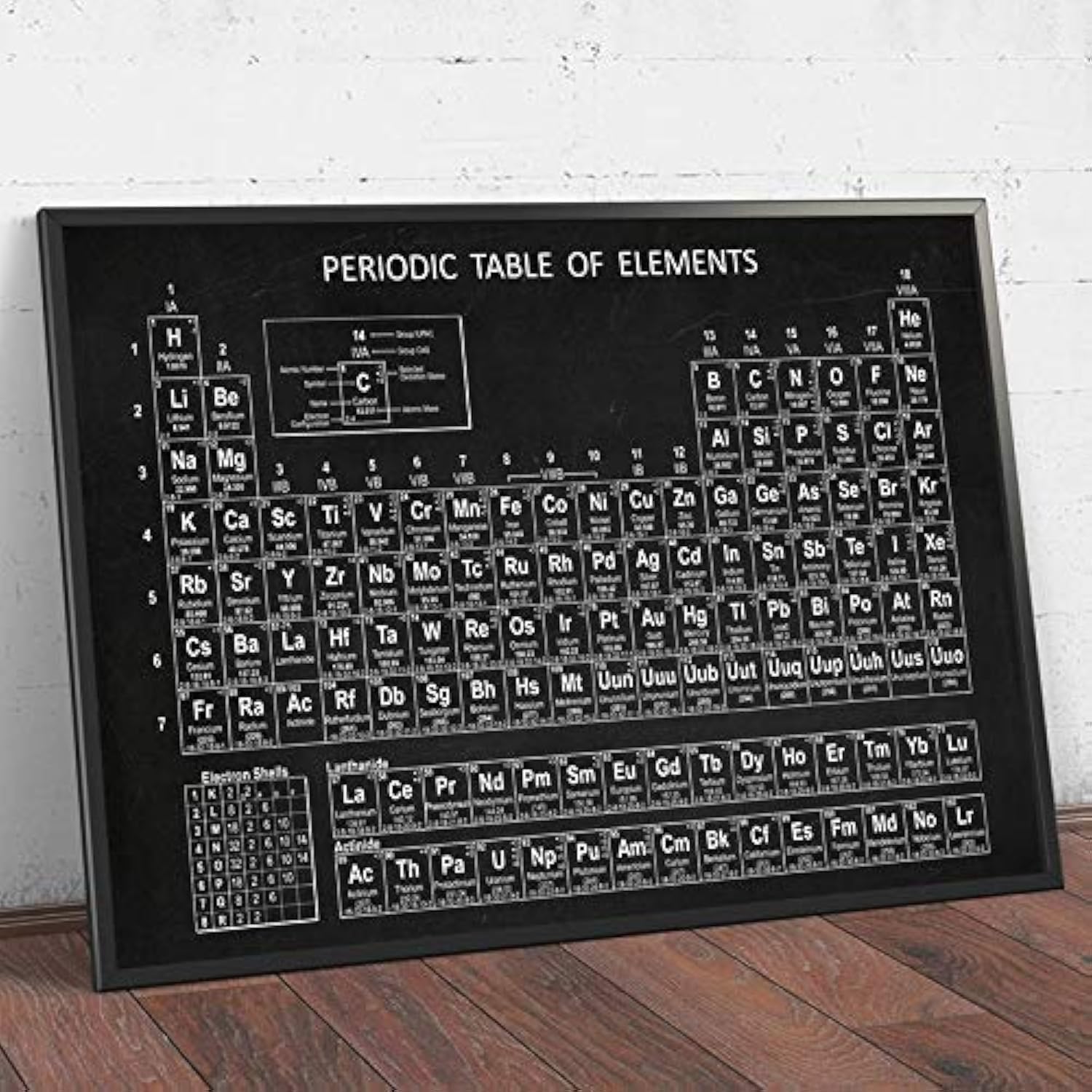 Gadgets Wrap Chemistry Periodic Table Wall Art Prints Elements Poster Sticker Painting Without Frame Lab Wall Dcor