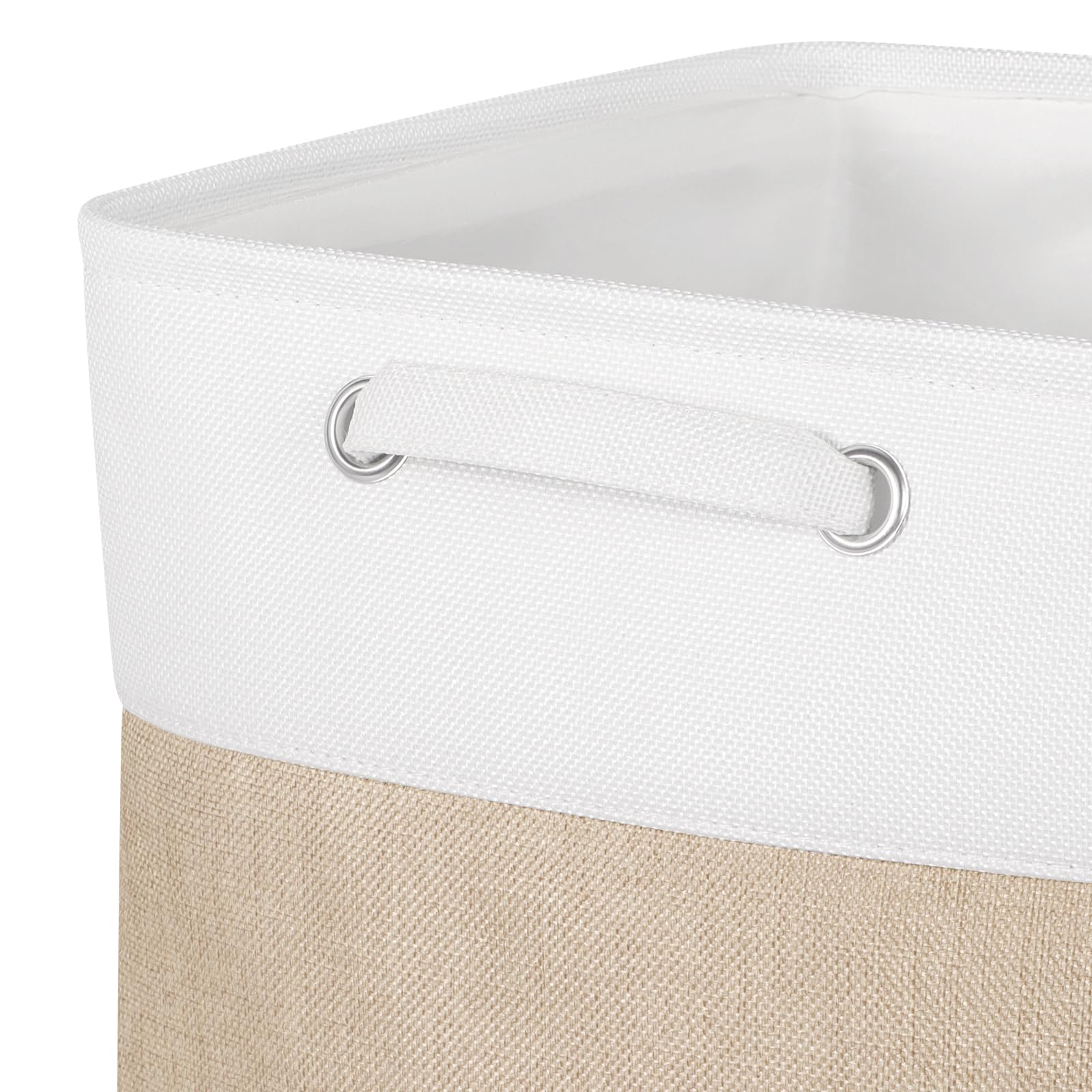 Kntiwiwo Cube Storage Bins 13'' X 13'' X 13'', Foldable Fabric Storage Cubes With Hnadles, Large Closet Organizer Basket For She