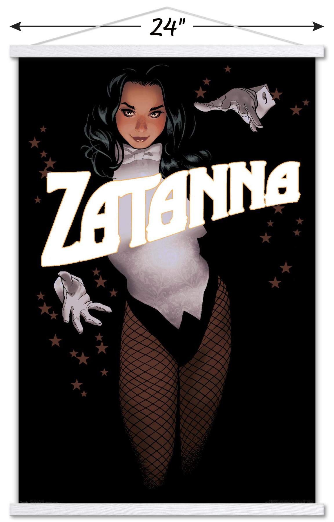 Trends International Dc Comics - Zantanna - Alex Ross Portrait Wall Poster, 22.375'' X 34'', Print And White Hanger Bundle