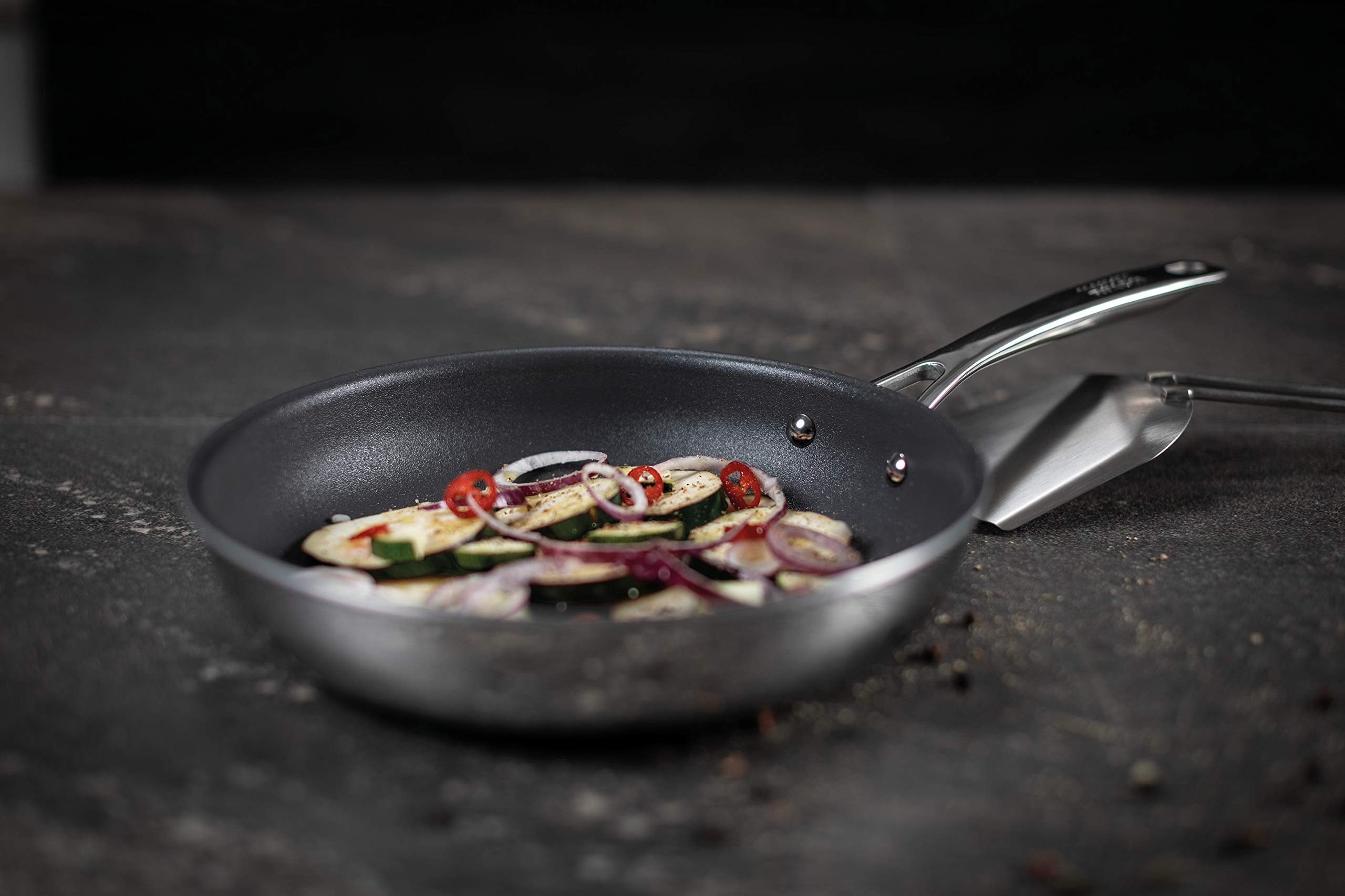 Kuhn Rikon Peak Oven-Safe Non-Stick Induction Frying Pan, 8 Inch/20 Cm, Silver