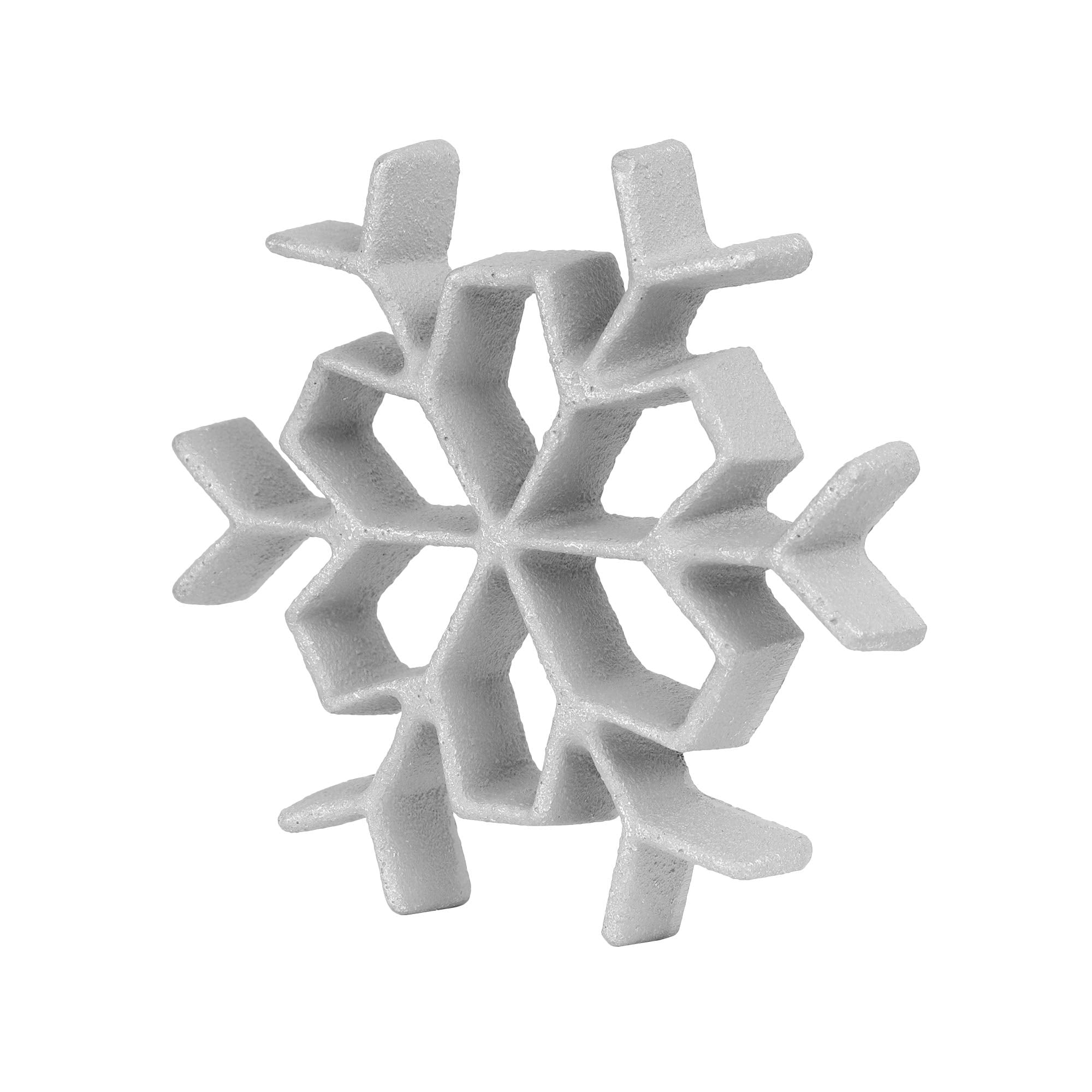 O'Creme Christmas Rosette Iron Snowflake