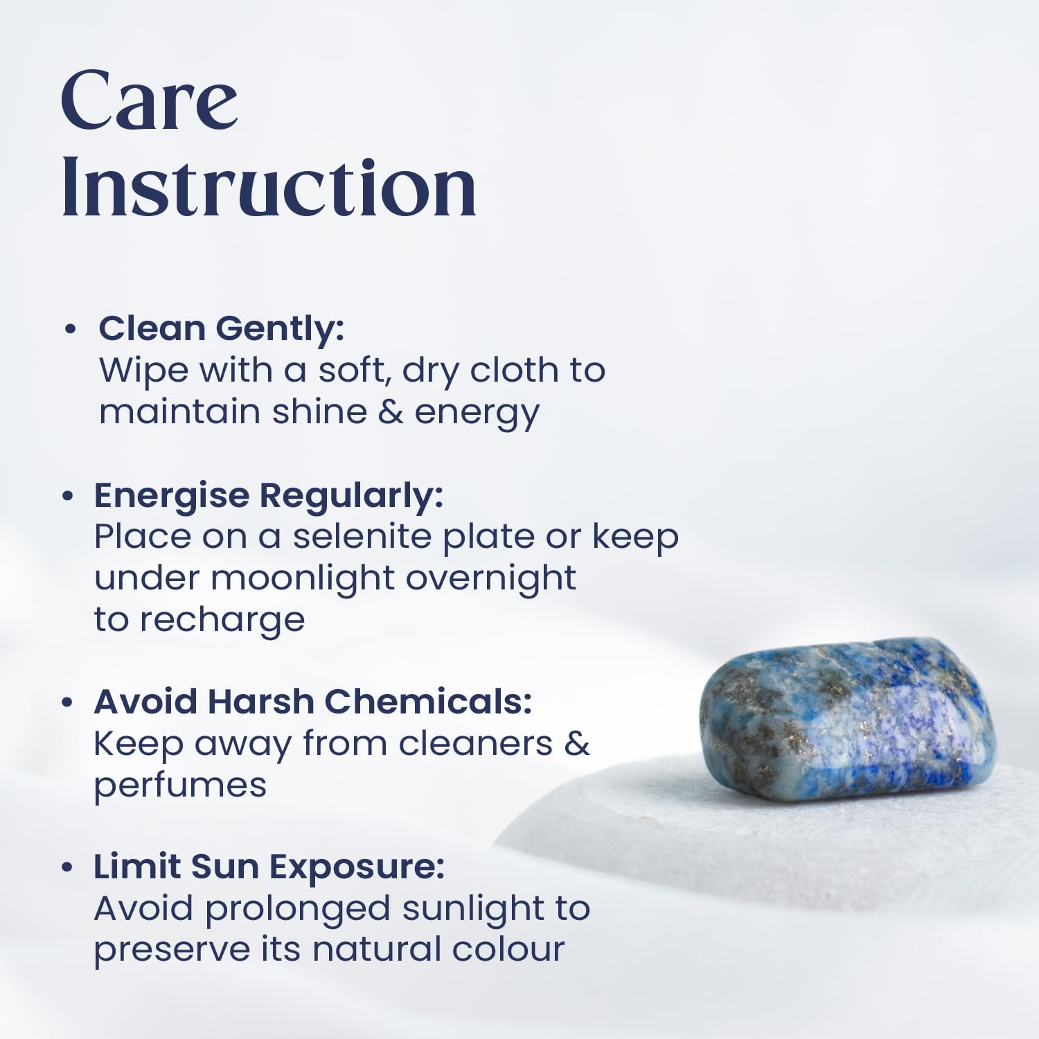 Astrotalk Lapis Lazuli Tumble | Enhances Intuition, Wisdom & Mental Clarity | Awakens Third Eye Chakra for Self-Expression, Peace & Focus | Office Table & Living Room Decor | Gift for Man & Woman