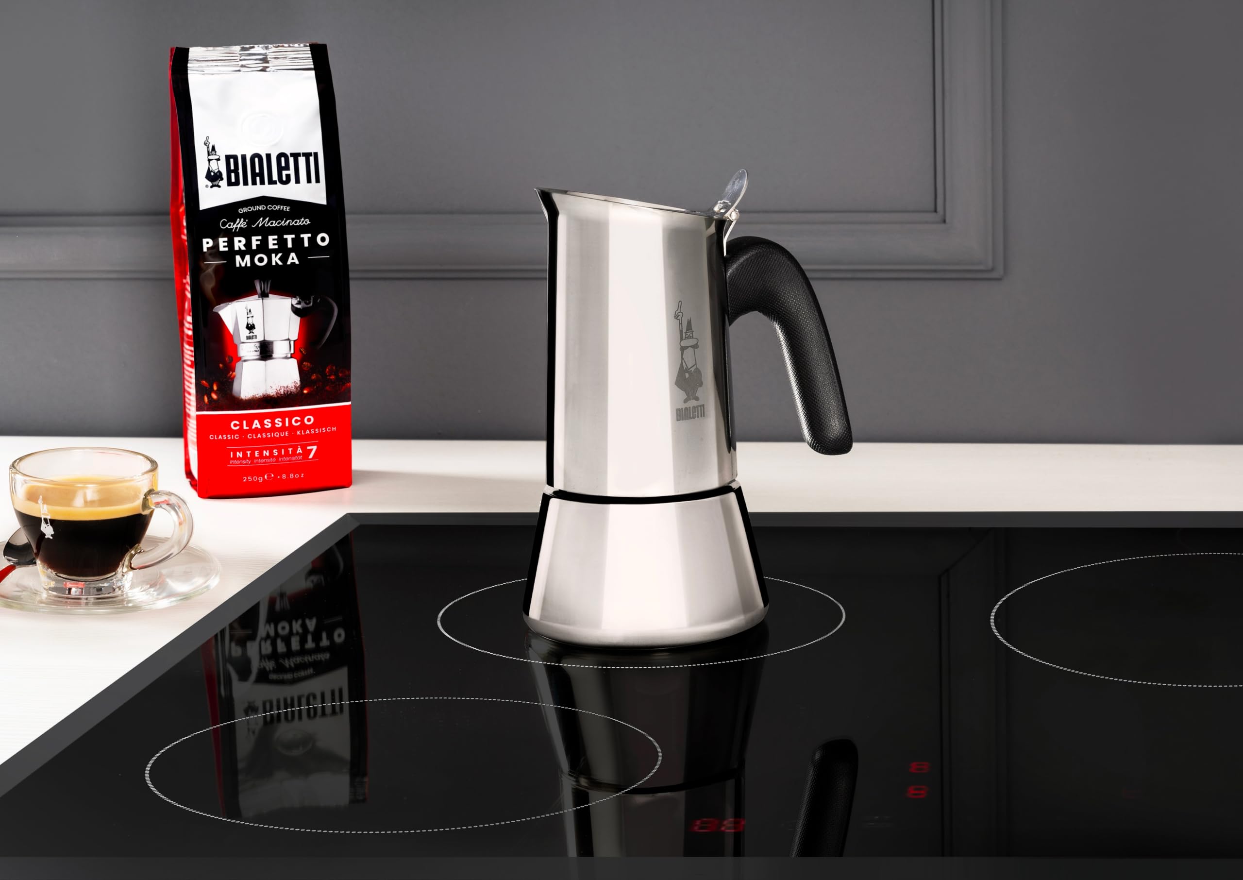 Bialetti New Venus caffettiera in Acciaio Inox  Non Adatta allInduzione  Argento  2 Tazze