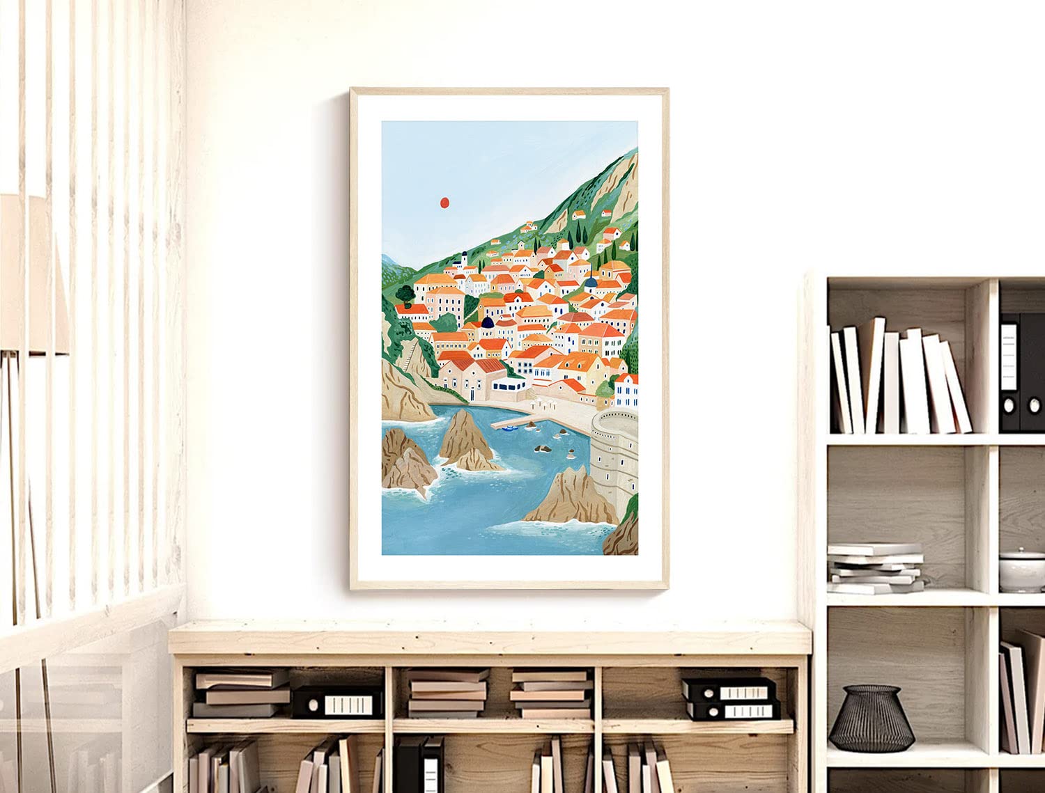 Nationcog Dubrovnik Art Print, Croatia Art, Dubrovnik Poster, Travel Gift, Travel Poster, Croatia Wall Art, Travel Gift, Home De